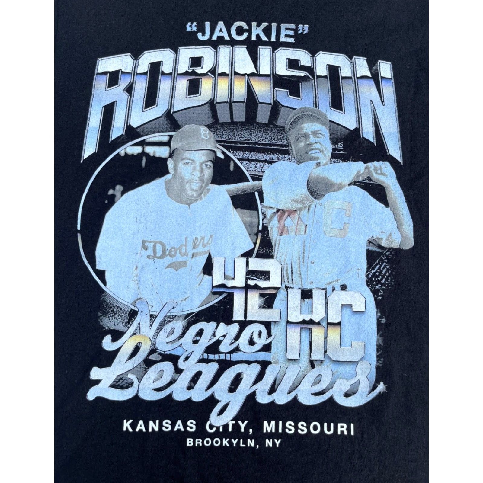 Disturbia Do Not Disturb Jackie Robinson 42 HC Negro Leagues T-Shirt L Black Mens Size US L / EU 52-54 / 3 - 3 Thumbnail