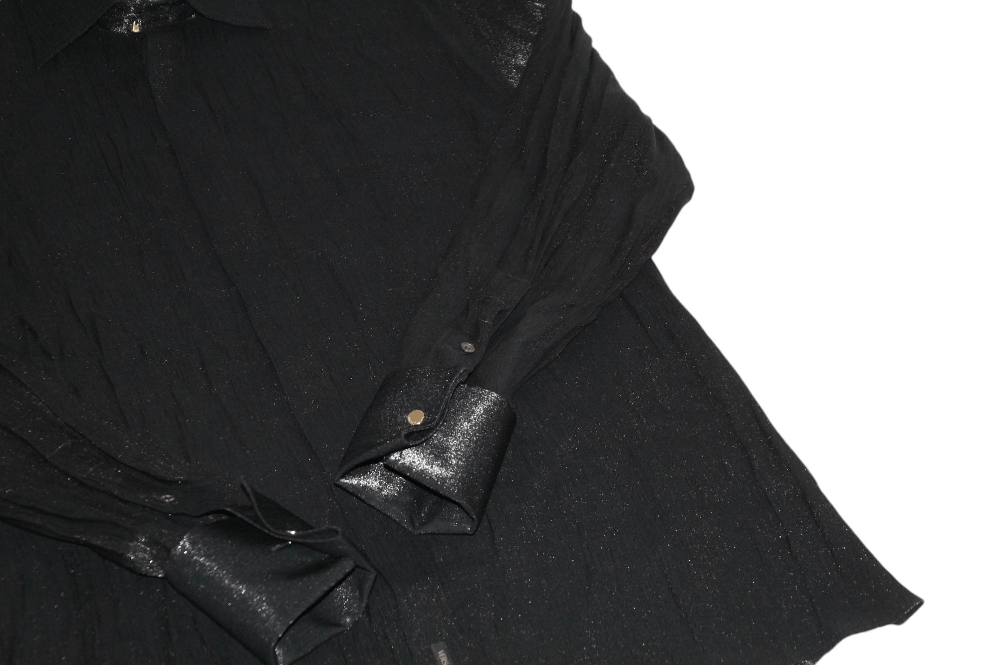 Versace GRAIL💥Versace Classic V2 cufflinks glossy plisse shirt Size US L / EU 52-54 / 3 - 12 Thumbnail