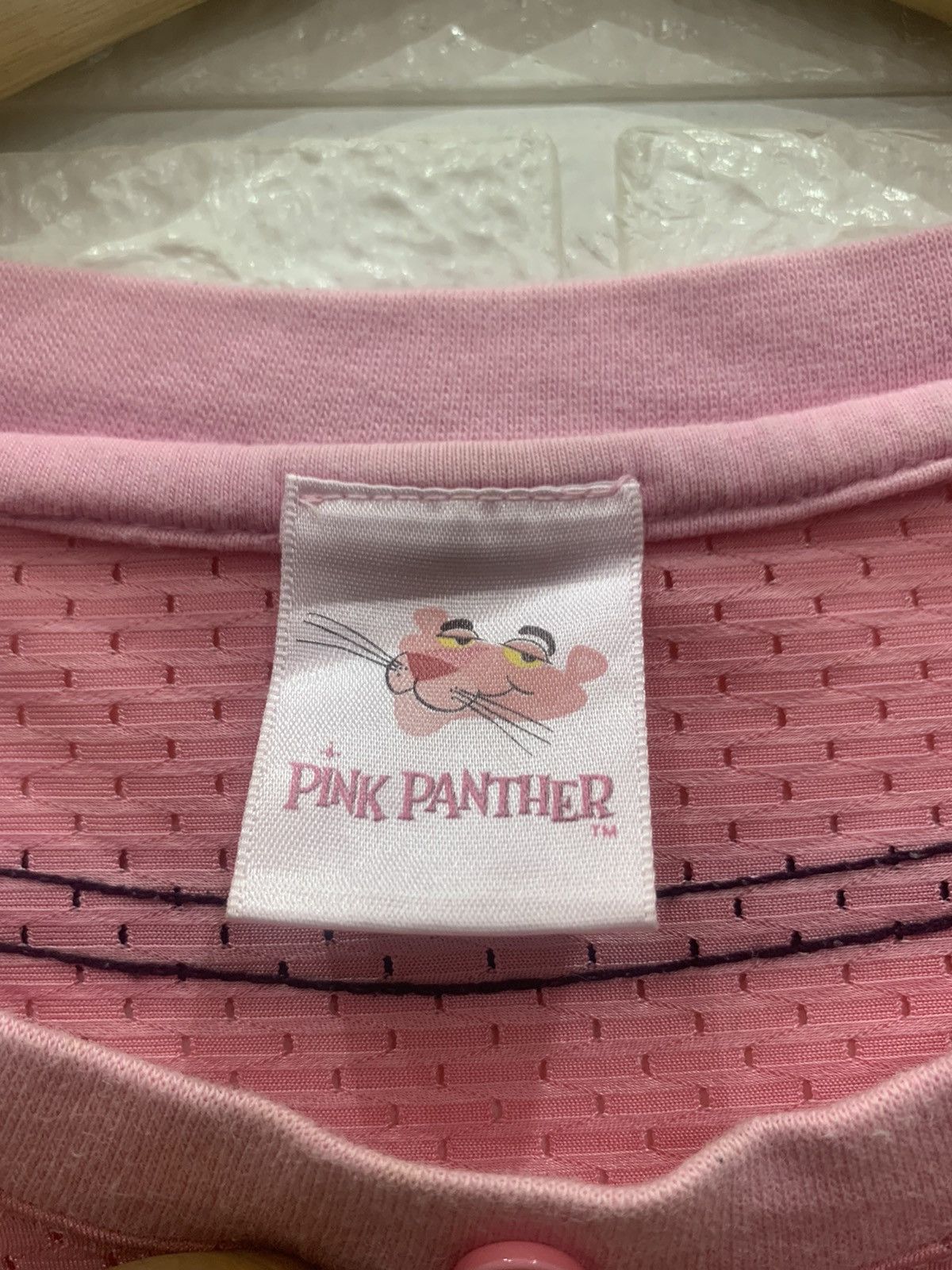 Cartoon Network 💗RARE💗 Pink Panther pull over mesh baseball jersey Size US L / EU 52-54 / 3 - 13 Thumbnail