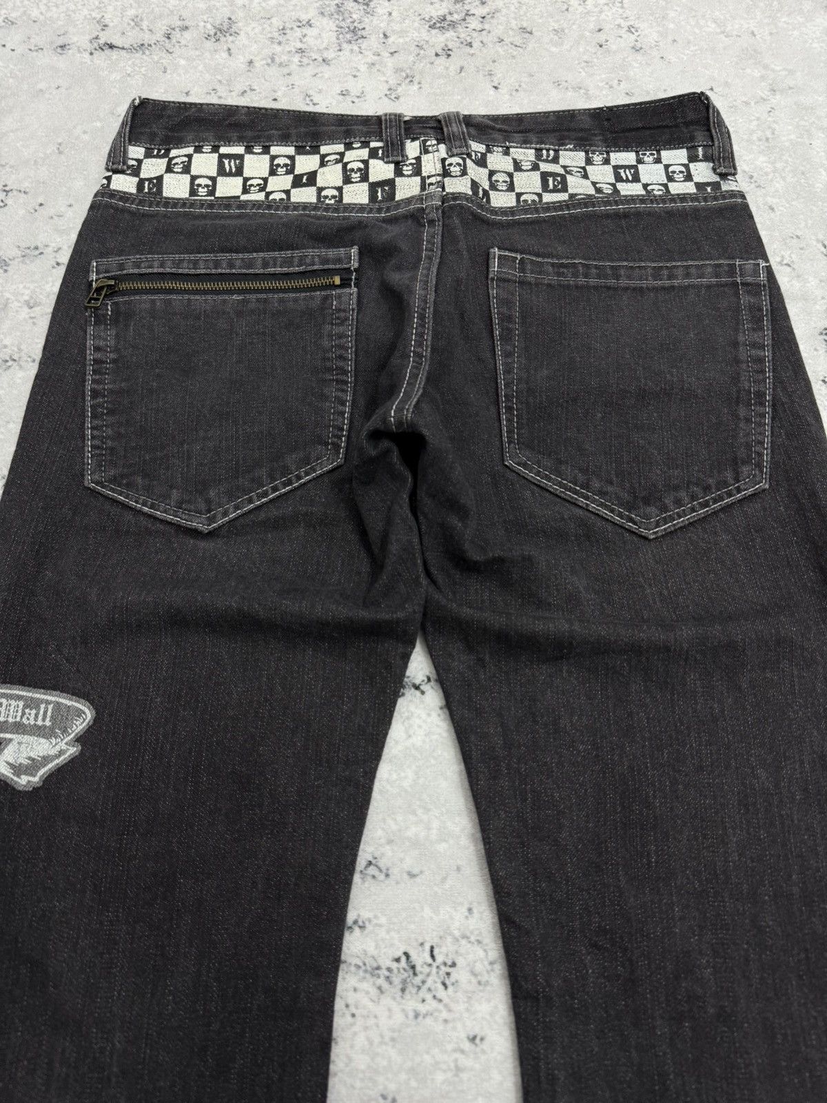 Seditionaries Y2K Wild Life Japan Skull Hexagram Punk Denim Jeans Size US 30 / EU 46 - 12 Thumbnail