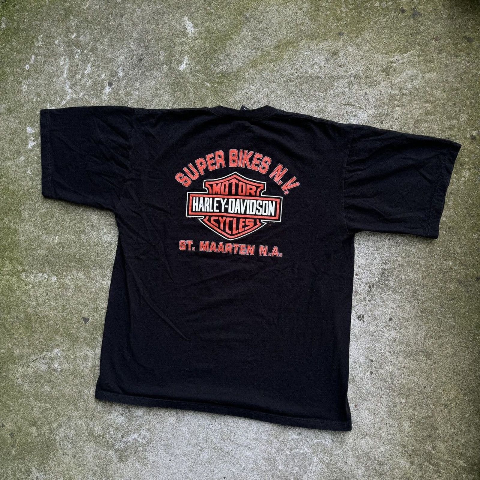 Harley Davidson Harley Oversized Chrome Big Logo Shirt ERD Grunge Biker WCC Size US L / EU 52-54 / 3 - 9 Thumbnail