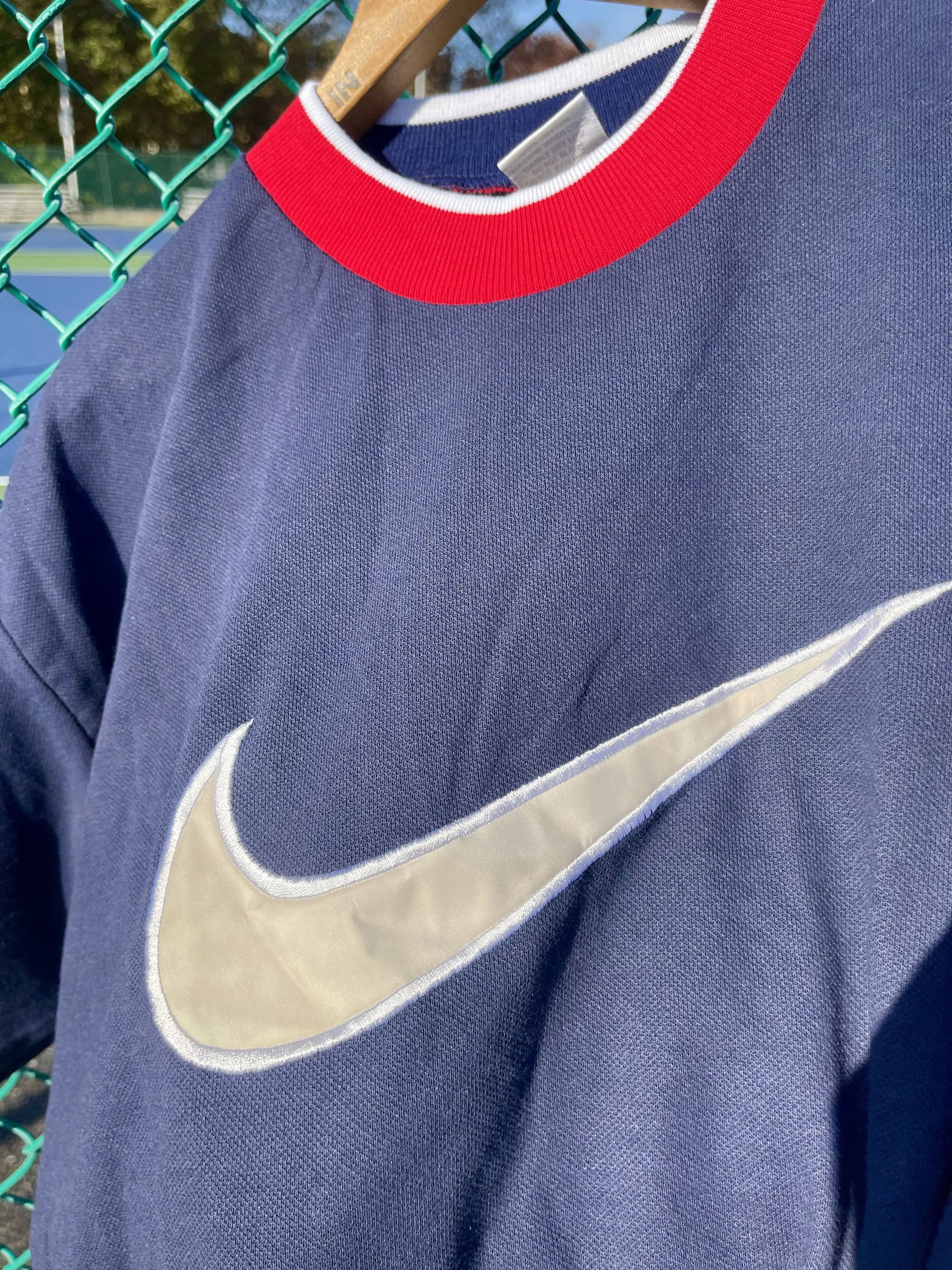 Vintage 1990's Vintage Big Swoosh Logo Supreme Rap T-Shirt Jersey Size US L / EU 52-54 / 3 - 6 Thumbnail