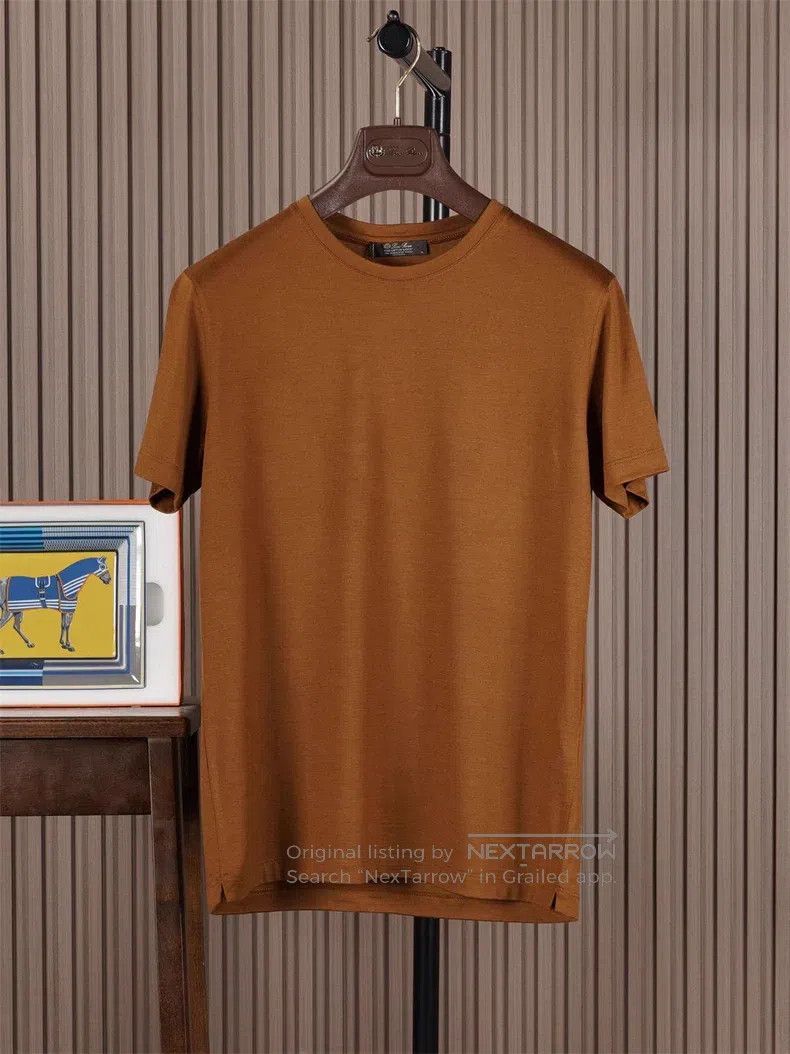Loro Piana Loro Piana 12 Micron Wool Short-Sleeve T-Shirt Size US S / EU 44-46 / 1 - 1 Thumbnail