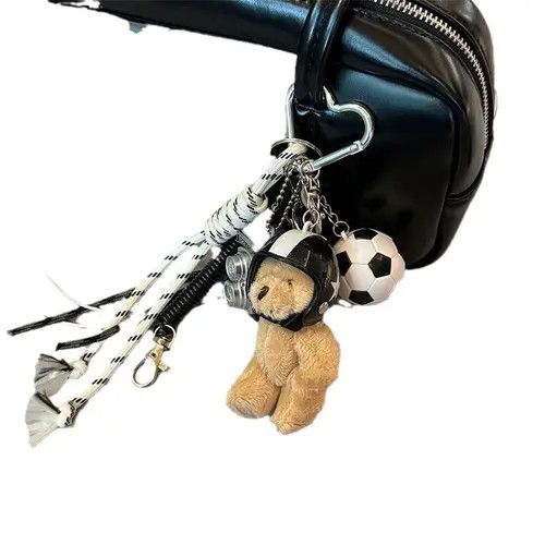 VIBE Punk Style Helmet Bear Keychain Size ONE SIZE - 5 Thumbnail