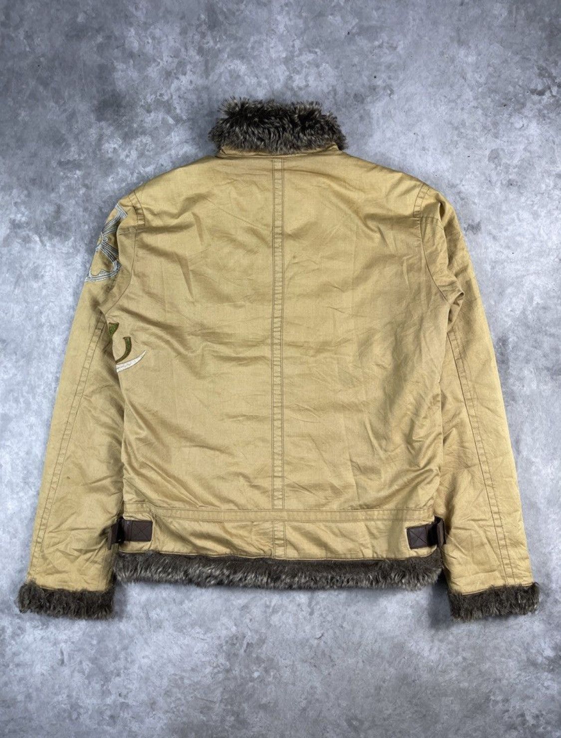 14th Addiction × Eternal × If Six Was Nine 💥Rare💥Eternal B3 Fur Canvas Jacket Size US L / EU 52-54 / 3 - 9 Thumbnail