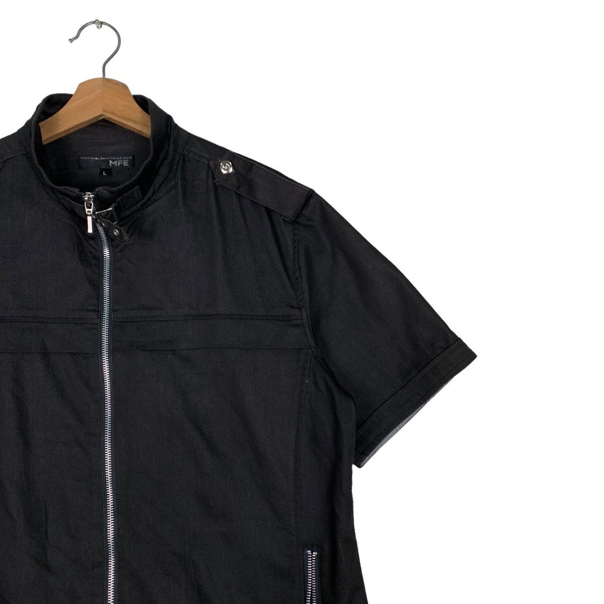 Other MFE Short Sleeve Black Casual Jacket #0488-C22 Size US L / EU 52-54 / 3 - 5 Thumbnail