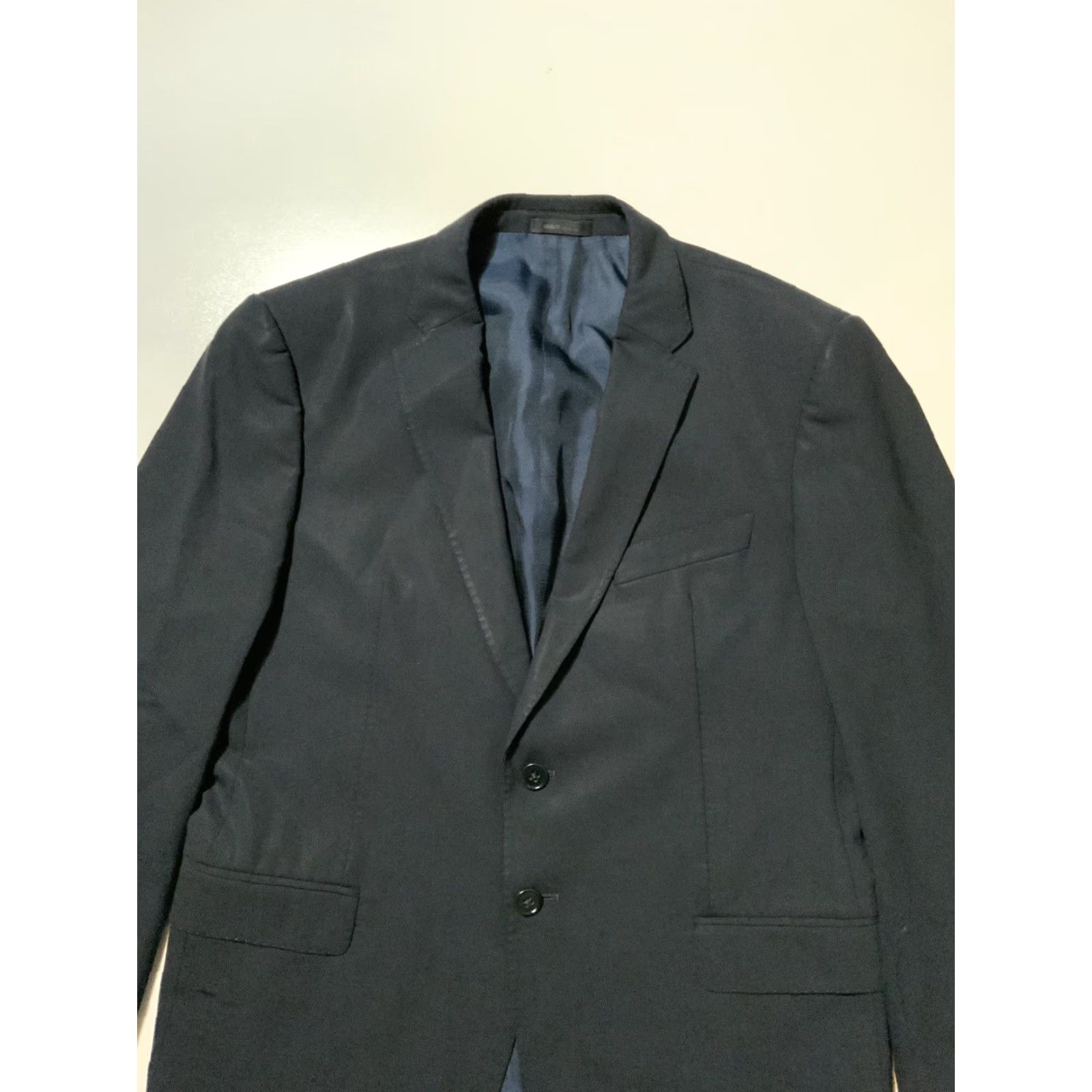 Armani Armani Collezioni M Line Blazer Navy Wool Two Button Sportscoat Jacket Sz. 50 Mens Regular Size 50 Blues Size 50R - 5 Thumbnail