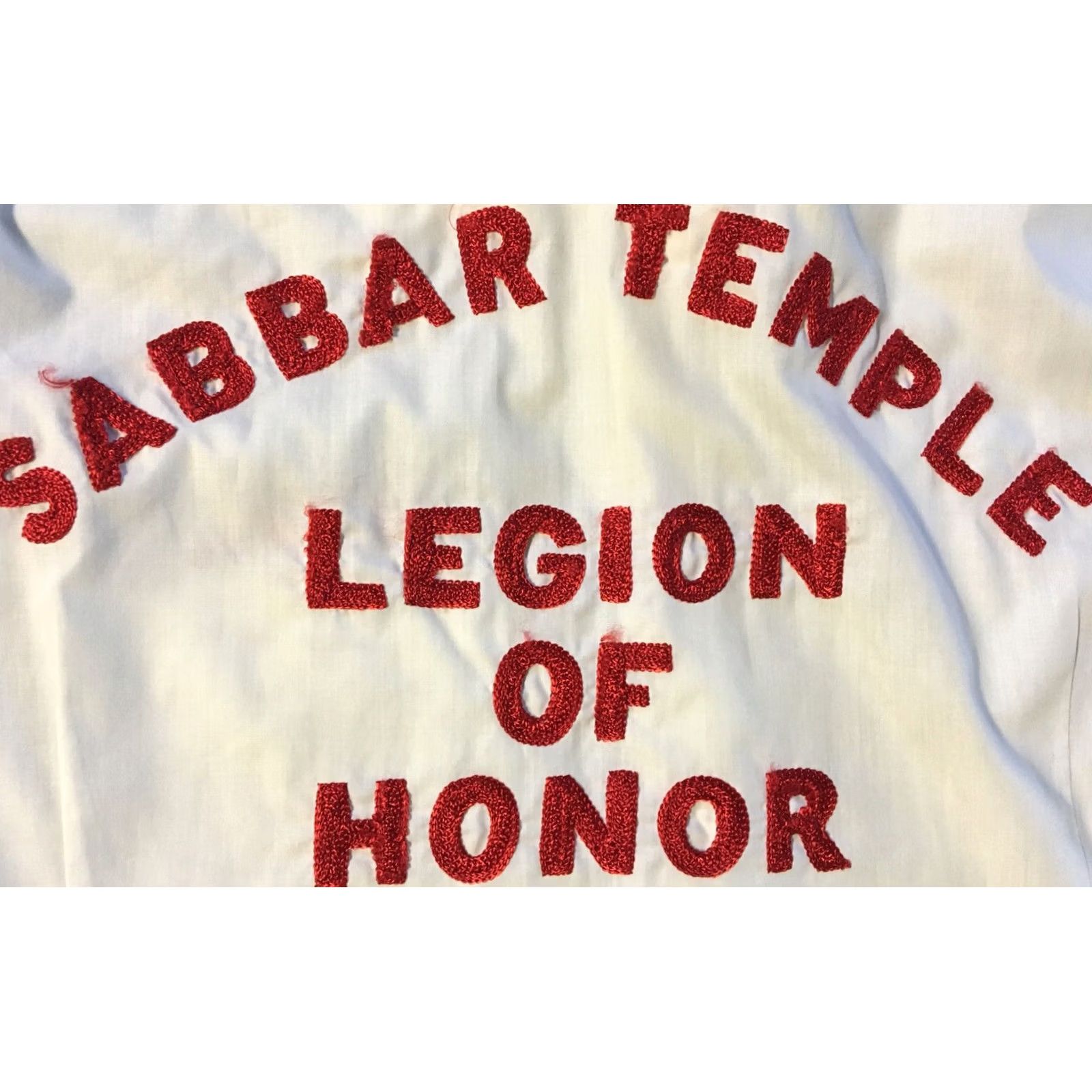 Arrow Vtg 70s Sabbar Temple Legion Of Honor Shirt M USA White Button-Up Short Sleeve Union Made Arrow Mens Grunge Vintage 70s Shirt US Flag Navy Size US M / EU 48-50 / 2 - 3 Thumbnail