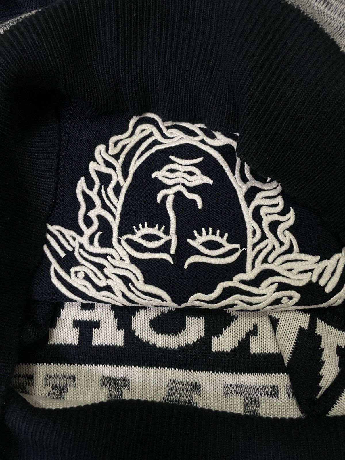 Designer × Versace × Vintage Vintage 90s Gianni Versace Knitted Sweatshirt Size US XL / EU 56 / 4 - 6 Thumbnail