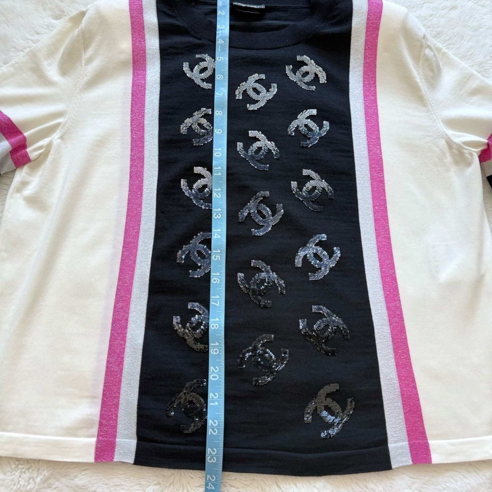 Chanel CHANEL CC women wool top size 50FR or 10US Authentic 3900$ Size L / US 10 / IT 46 - 11 Thumbnail