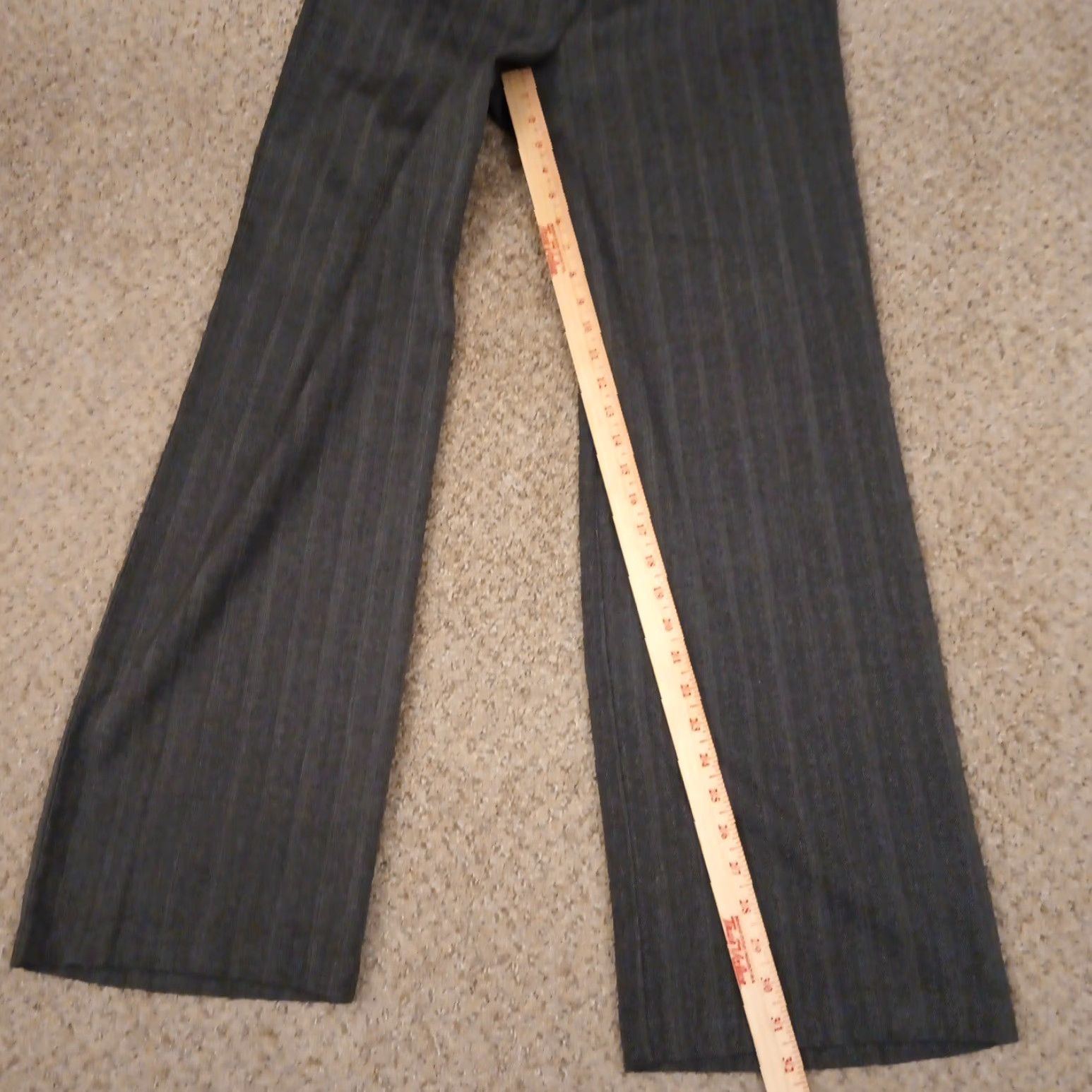 Vintage Chico's Dress Pants Womens 0.5 Gray Herringbone Flat Front 32x32 Mid Rise Pants Women) Size 25" / US 0 / IT 36 - 6 Thumbnail