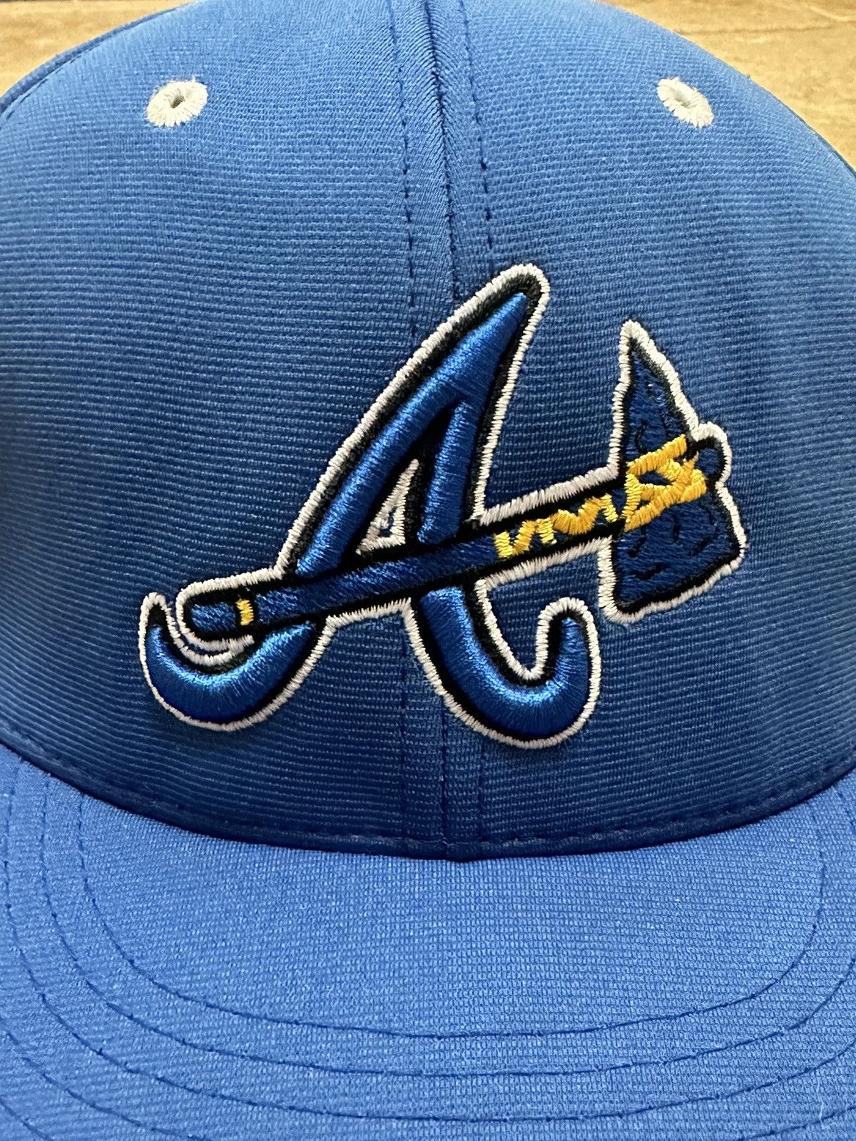 MLB MLB Atlanta Braves Baseball FlexFit Hat OS Blue Variant Size ONE SIZE - 3 Thumbnail