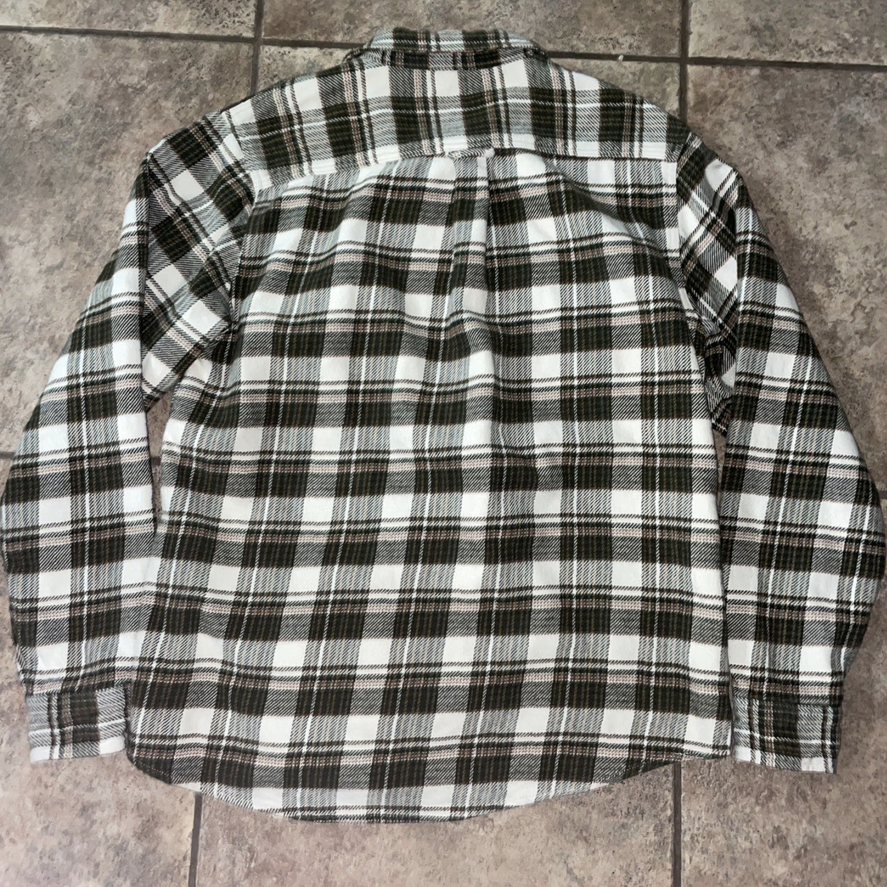 Orvis Orvis White Thick Plaid Flannel Shirt Mens L Size US L / EU 52-54 / 3 - 4 Thumbnail