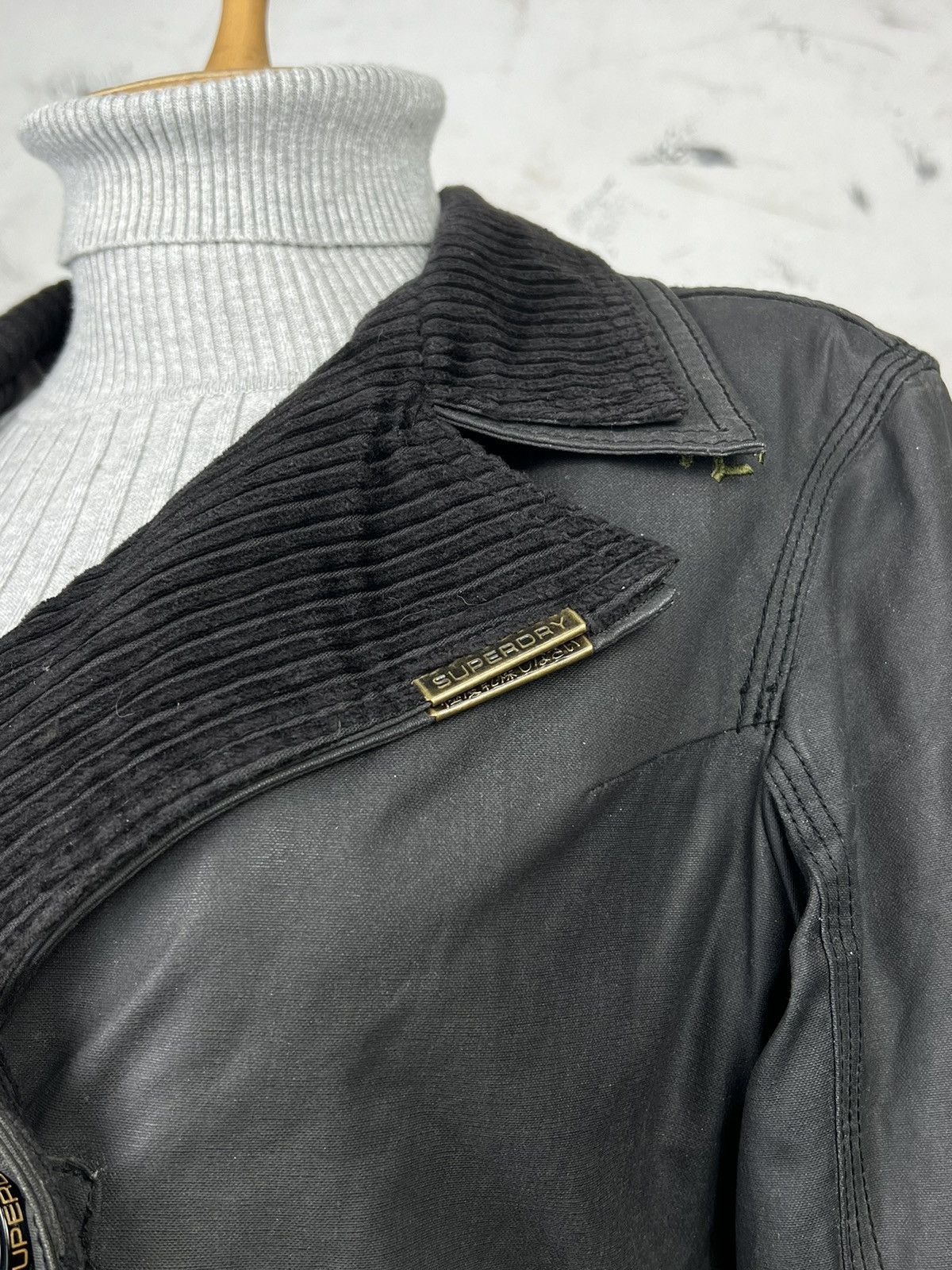 Superdry Vintage Superdry Safari Jacket Waxed Coat Size L Size L / US 10 / IT 46 - 5 Thumbnail