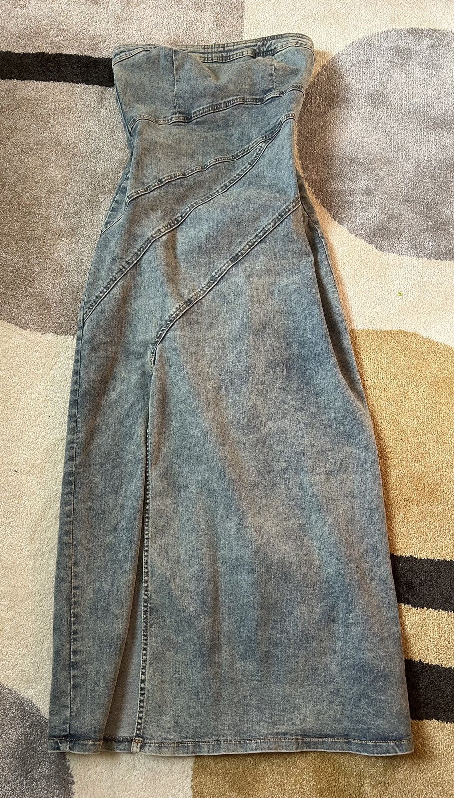 Japanese Brand Vintage Denim sleeveless Dress Size M / US 6-8 / IT 42-44 - 2 Thumbnail