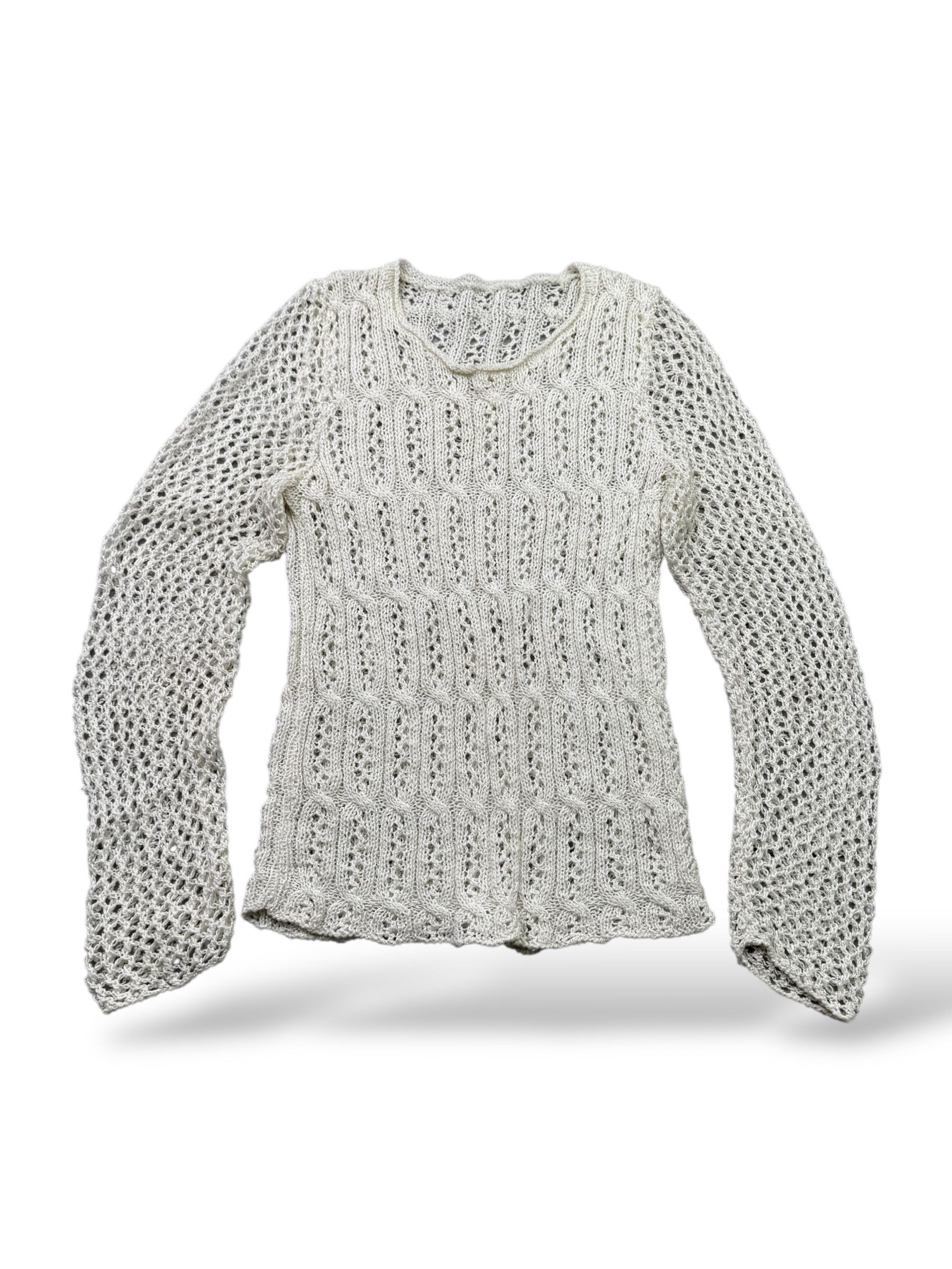 Japanese Brand Vintage Mesh Sweater W278(V9) Size S / US 4 / IT 40 - 1 Thumbnail