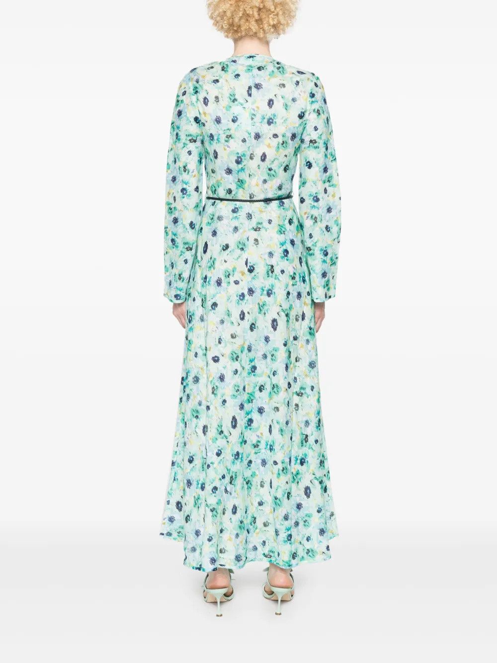 Zimmermann oc11z0525 Floral Print Maxi Dress in Multicolor Size M / US 6-8 / IT 42-44 - 4 Thumbnail