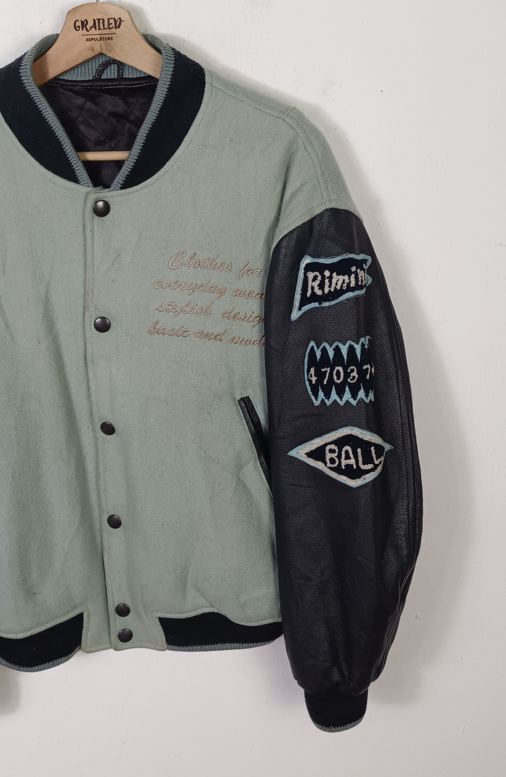 Vintage Vintage Ball Basic Remini 47037 Italian Sleeve Leather Size US M / EU 48-50 / 2 - 6 Thumbnail