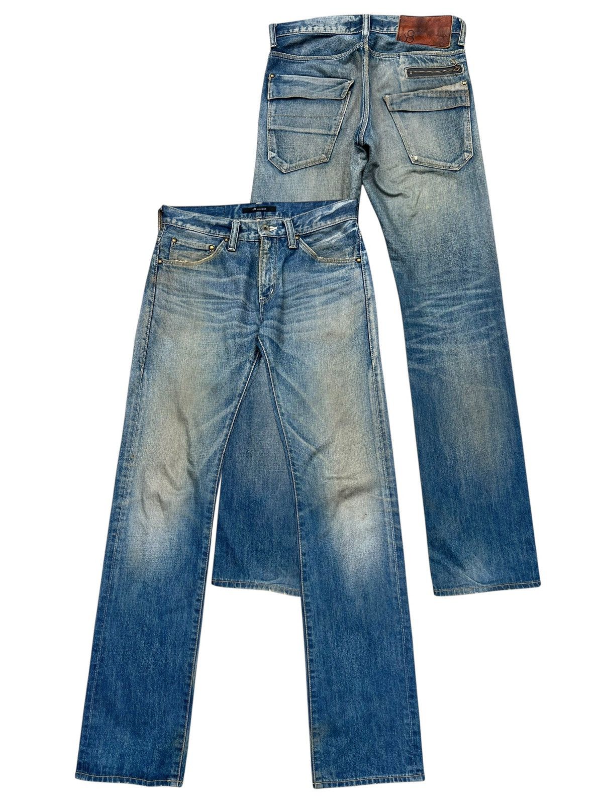 Johnbull John Bull Japan Mudwash Distressed Denim Jeans 30x33 Size US 30 / EU 46 - 1 Thumbnail