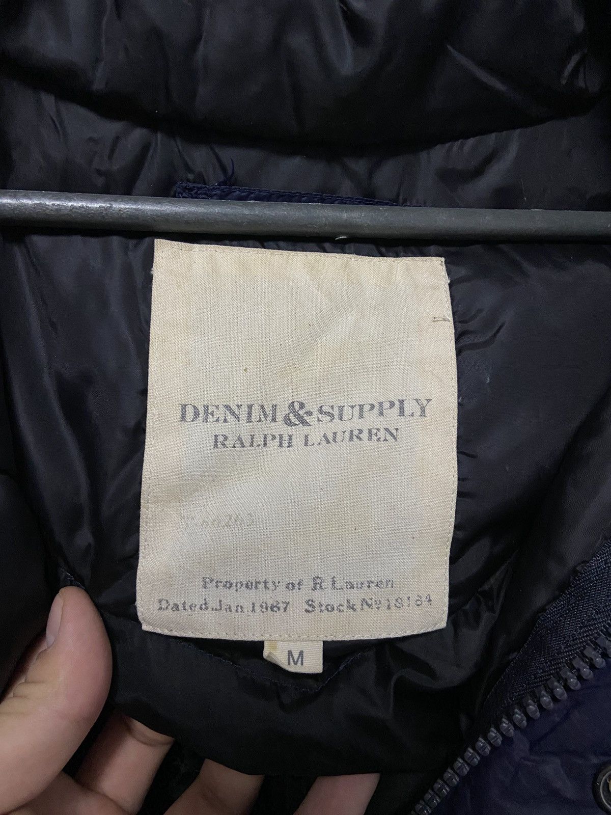 Ralph Lauren × Vintage Ralph Lauren Denim supply vintage puffer jacket big USA logo Size US M / EU 48-50 / 2 - 6 Thumbnail