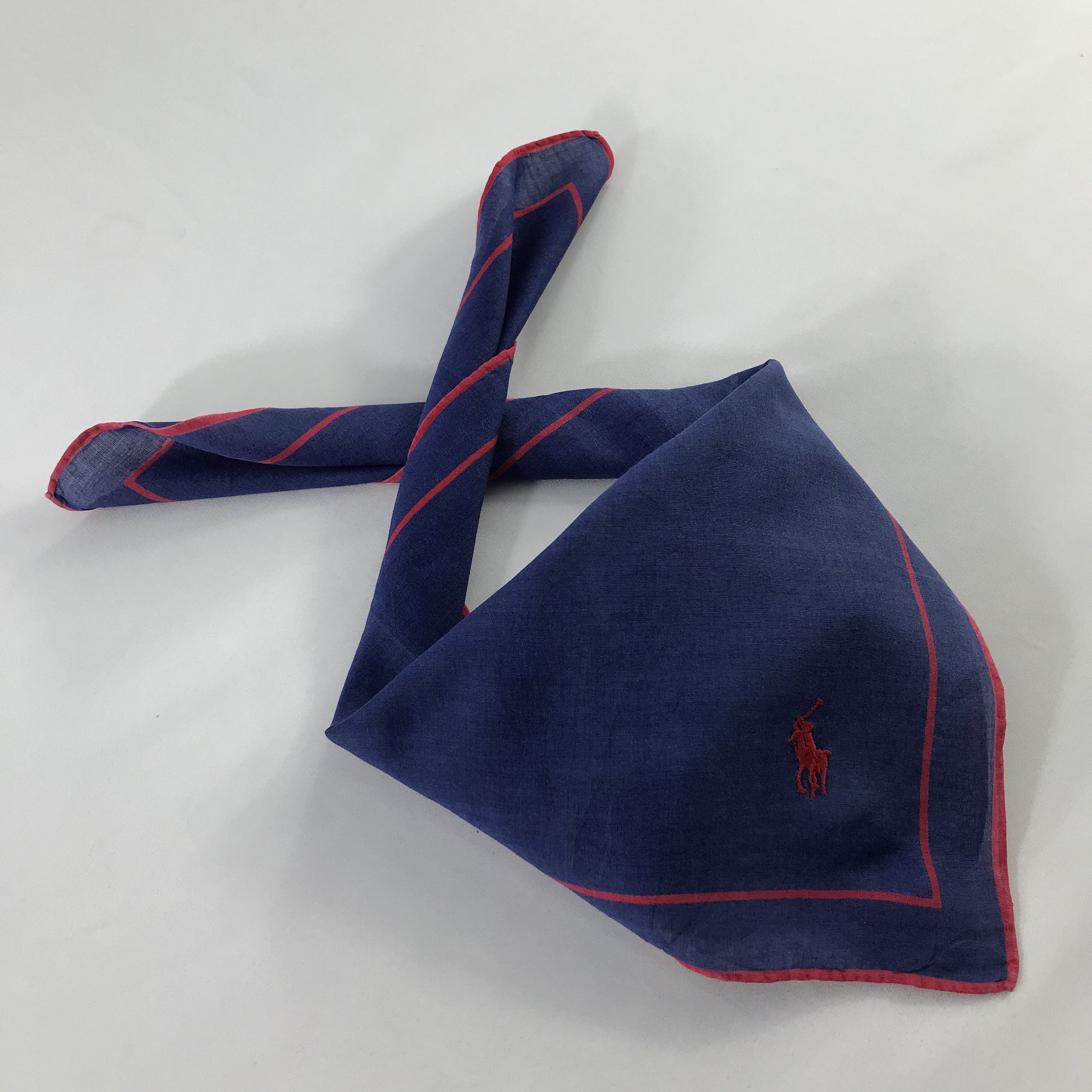 Polo Ralph Lauren × Vintage Polo Ralph Lauren Bandana / Handkerchief / Neckerchief -S384 Size ONE SIZE - 5 Thumbnail