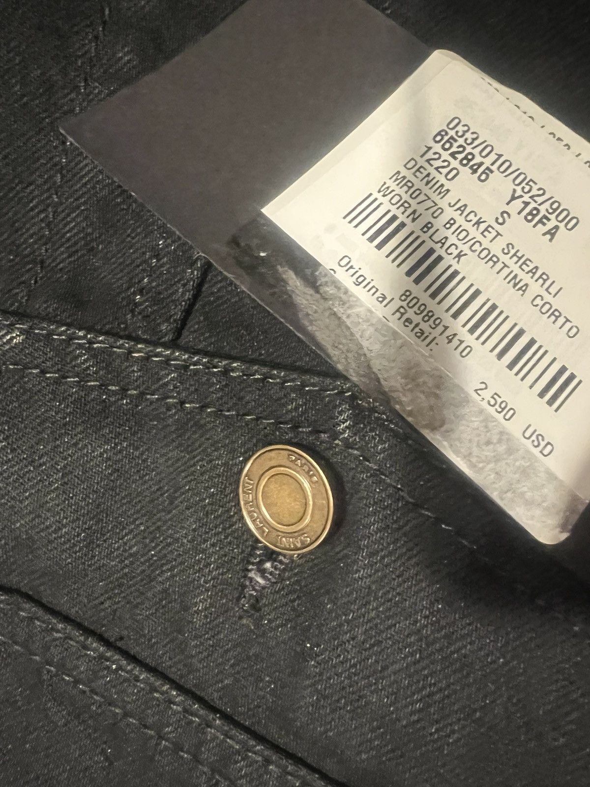 Saint Laurent Paris Saint Laurent men’s denim shearling jacket. S. $2500 Size US S / EU 44-46 / 1 - 9 Thumbnail