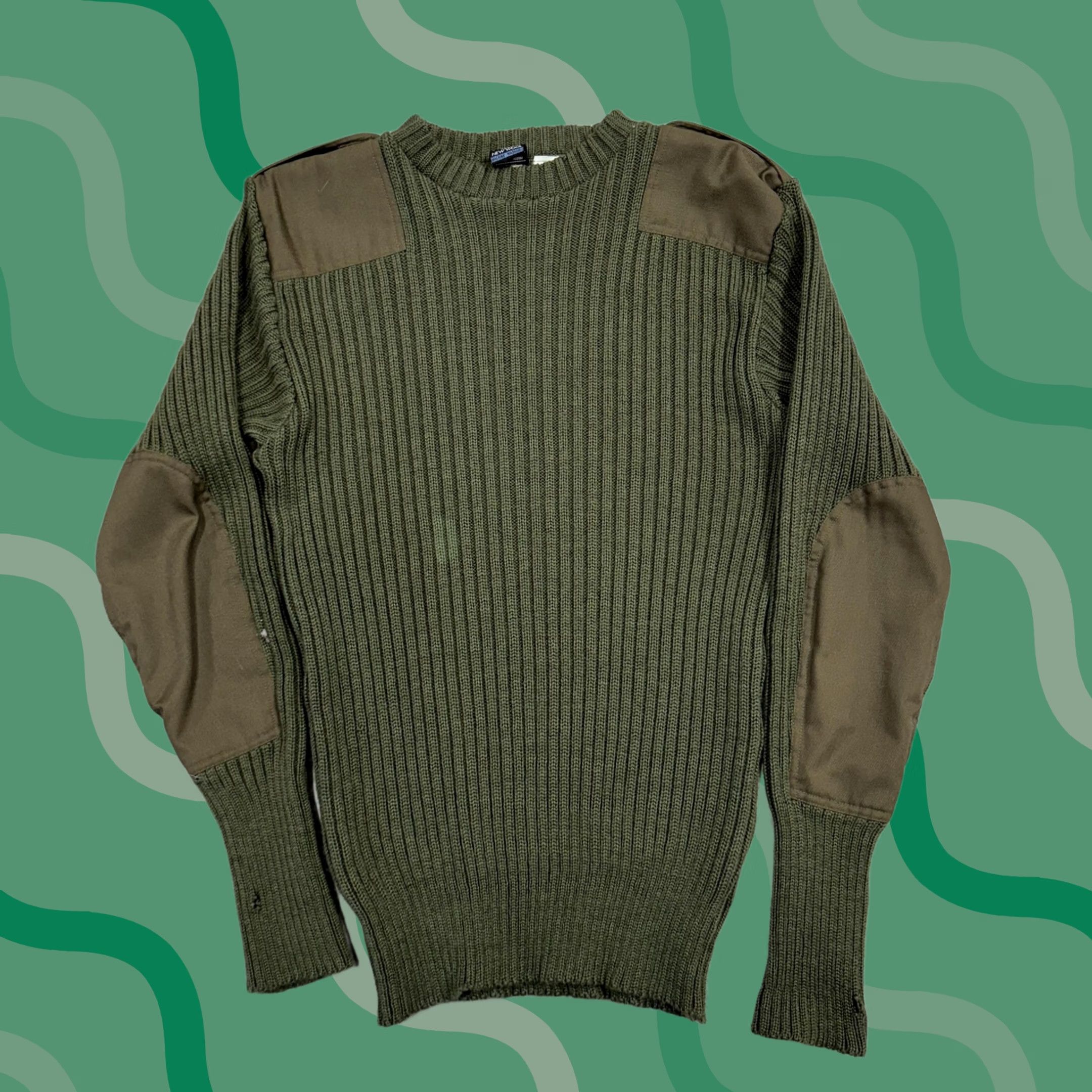 Commando VINTAGE Remploy Commando Sweater Mens Size S Olive Green Wool Military 90s Size US S / EU 44-46 / 1 - 1 Thumbnail