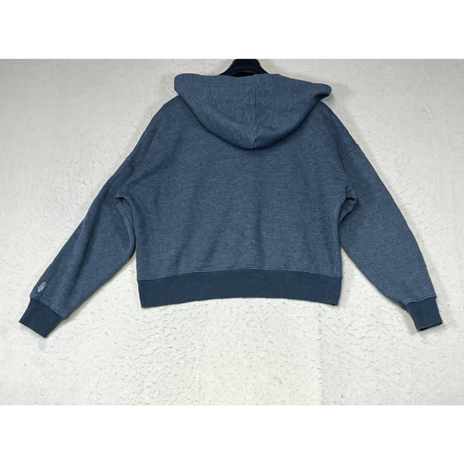 Free People FP Movement Free People Blue Believer Hoodie Sweatshirt Regular Size M Womens Long Sleeve Cotton Blend Knit Hoodie Crop Activewear Size M / US 6-8 / IT 42-44 - 2 Thumbnail