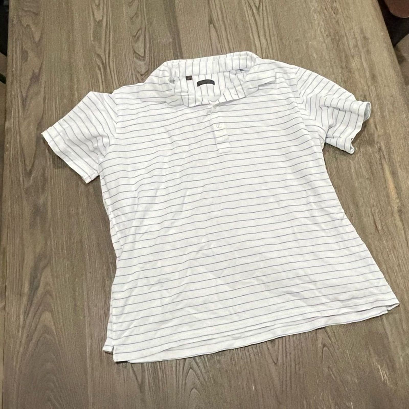 Saks Fifth Avenue Saks Fifth Avenue Mens XXL Polo Shirt Striped Short Sleeve Size US XXL / EU 58 / 5 - 1 Thumbnail