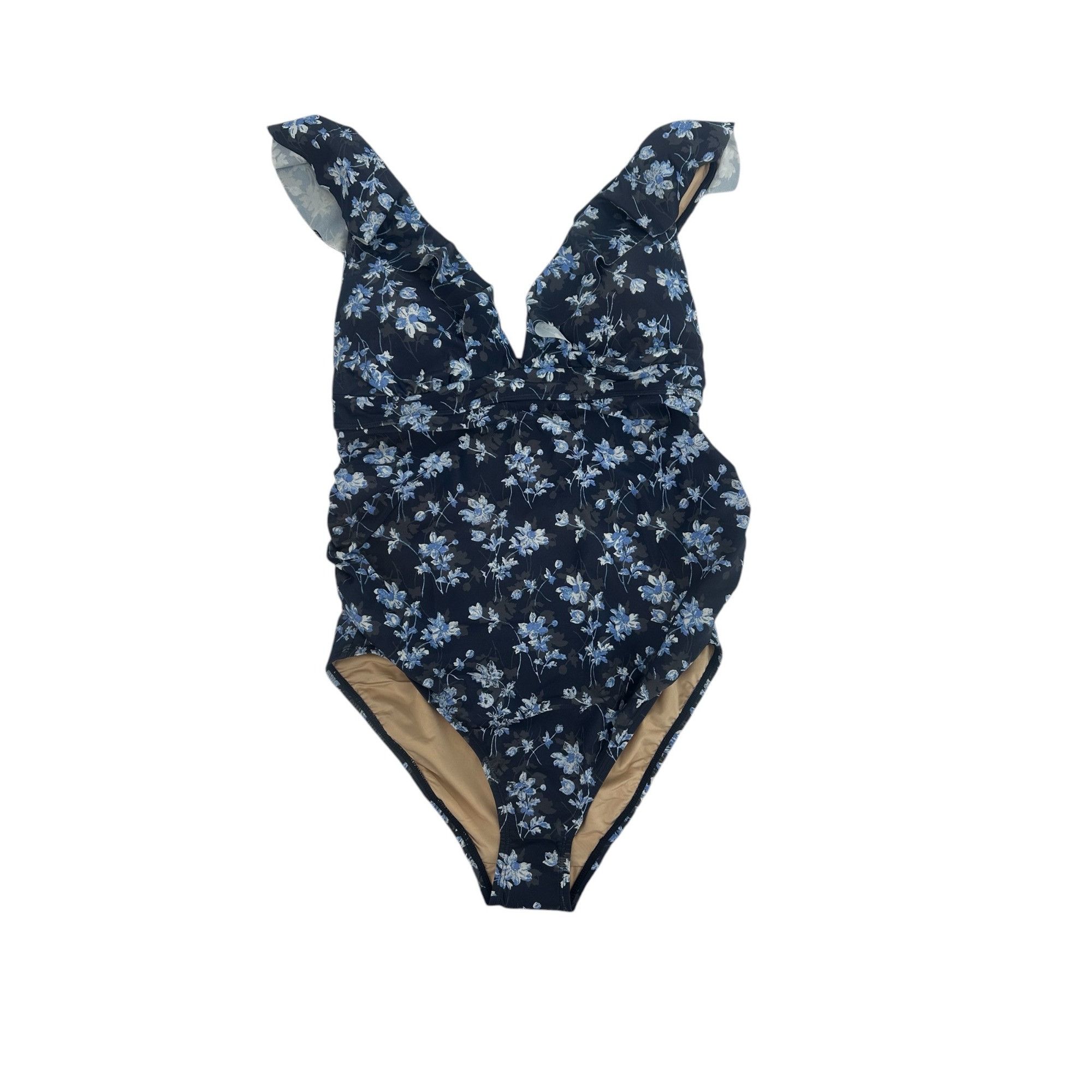 Other A Pea in the Pod Swim - Navy Floral Ruffle One Piece NWT - S Size S / US 4 / IT 40 - 3 Thumbnail