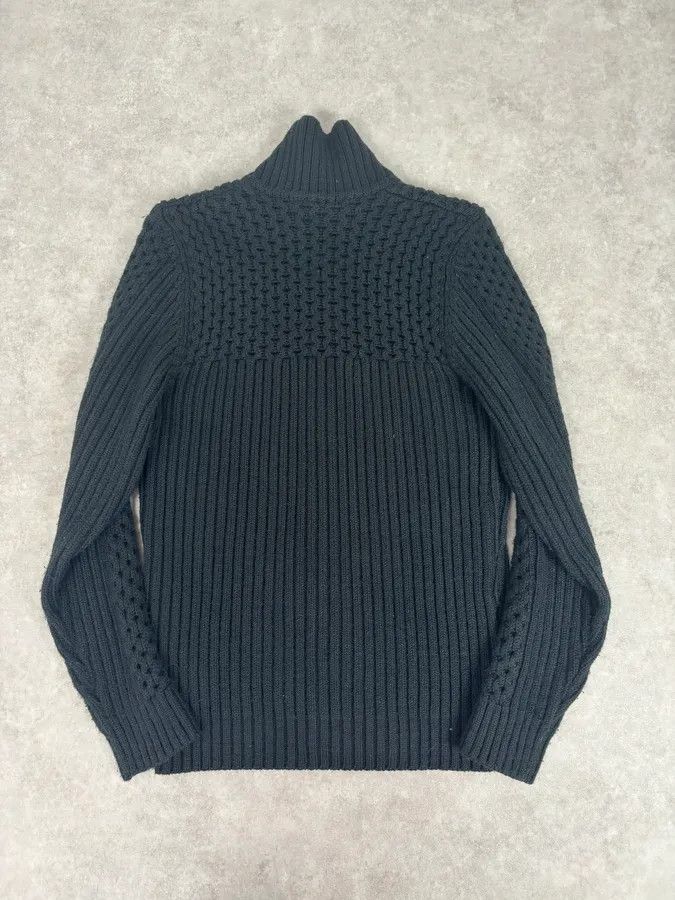 Daniele Alessandrini 2000s Daniele Alessandrini Black Wool Zip-Up Sweater Size US S / EU 44-46 / 1 - 5 Thumbnail