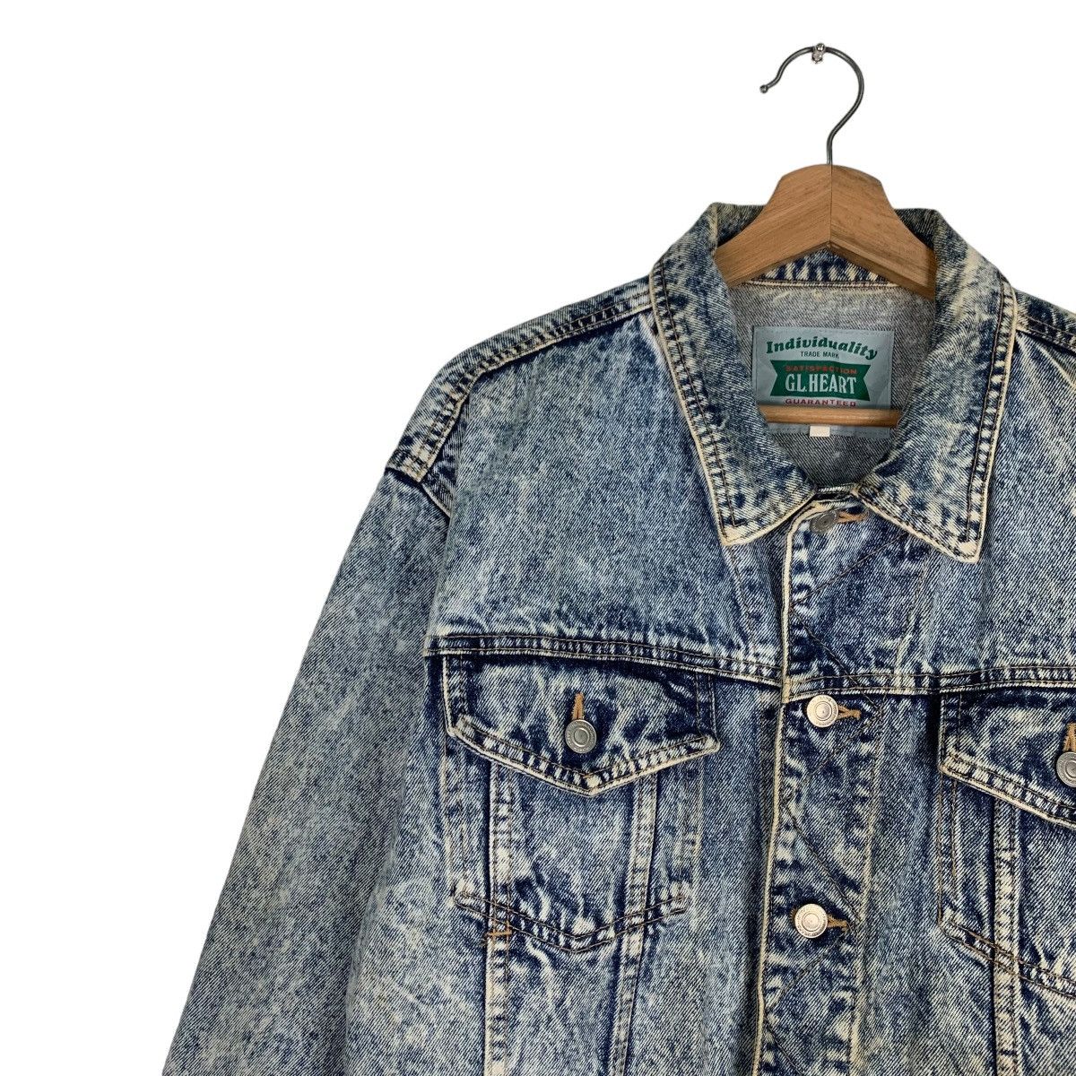 Japanese Brand G.L.HEART Stone Wash Denim Jacket #0858-C38 Size US M / EU 48-50 / 2 - 6 Thumbnail