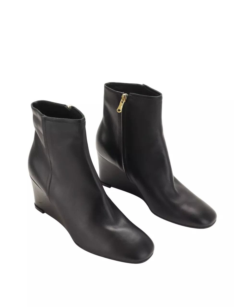 Salvatore Ferragamo SALVATORE FERRAGAMO Women's US 7 Leather Platform Heeled Size US 7 / IT 37 - 4 Thumbnail