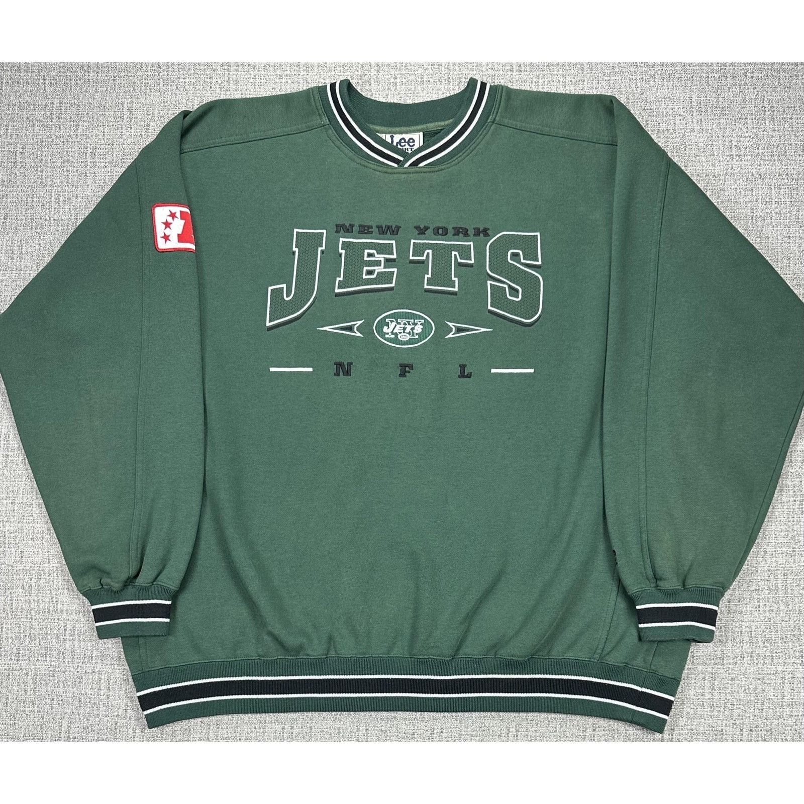 Lee New York Jets Sweatshirt 2XL Green Football Lee 90s Heavy Size US XXL / EU 58 / 5 - 1 Thumbnail