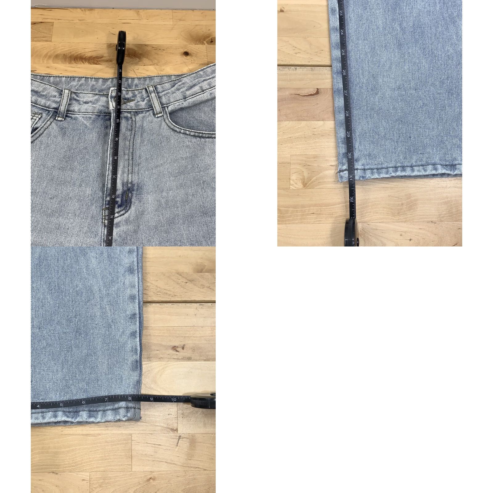 Shein Shein Mom Jeans Hi Rise Denim Cargo Jean Pants Size 4 Blue Size 27" / US 4 / IT 40 - 8 Thumbnail