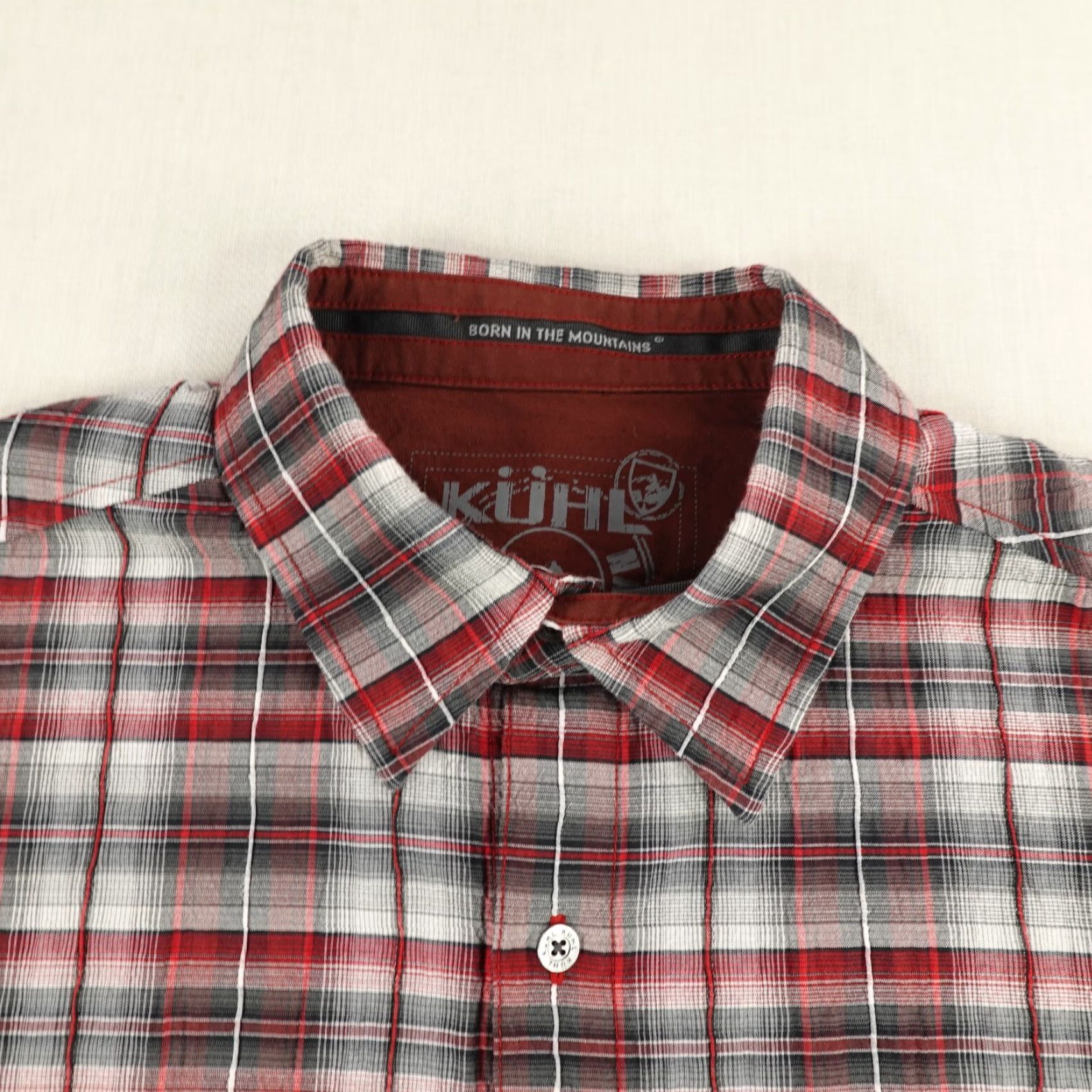 Vintage Kuhl Shirt Mens M Red Plaid Short Sleeve Button Up Outdoor Work Casual Travel Size US M / EU 48-50 / 2 - 2 Thumbnail