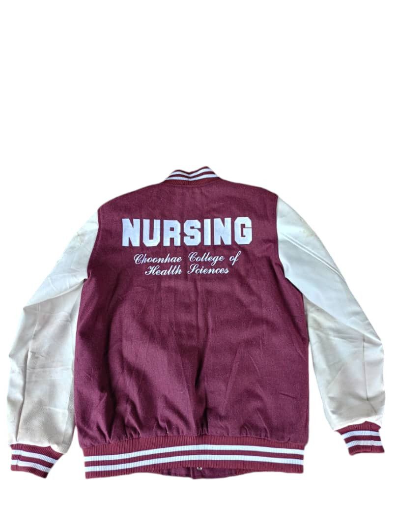Japanese Brand Varsity jacket leather nursing Size US XL / EU 56 / 4 - 4 Thumbnail