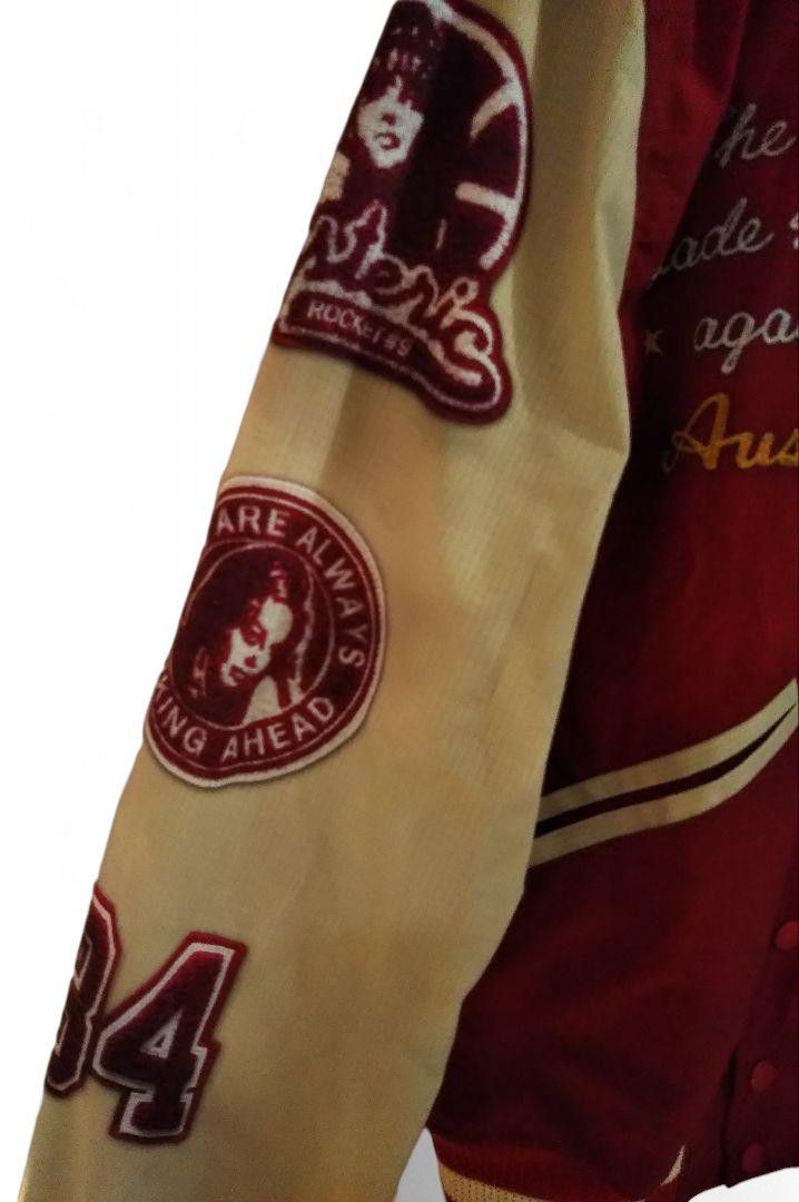 Hysteric Glamour Hysteric Glamour - M Patched Vintage College Leather Jacket Size ONE SIZE - 6 Thumbnail