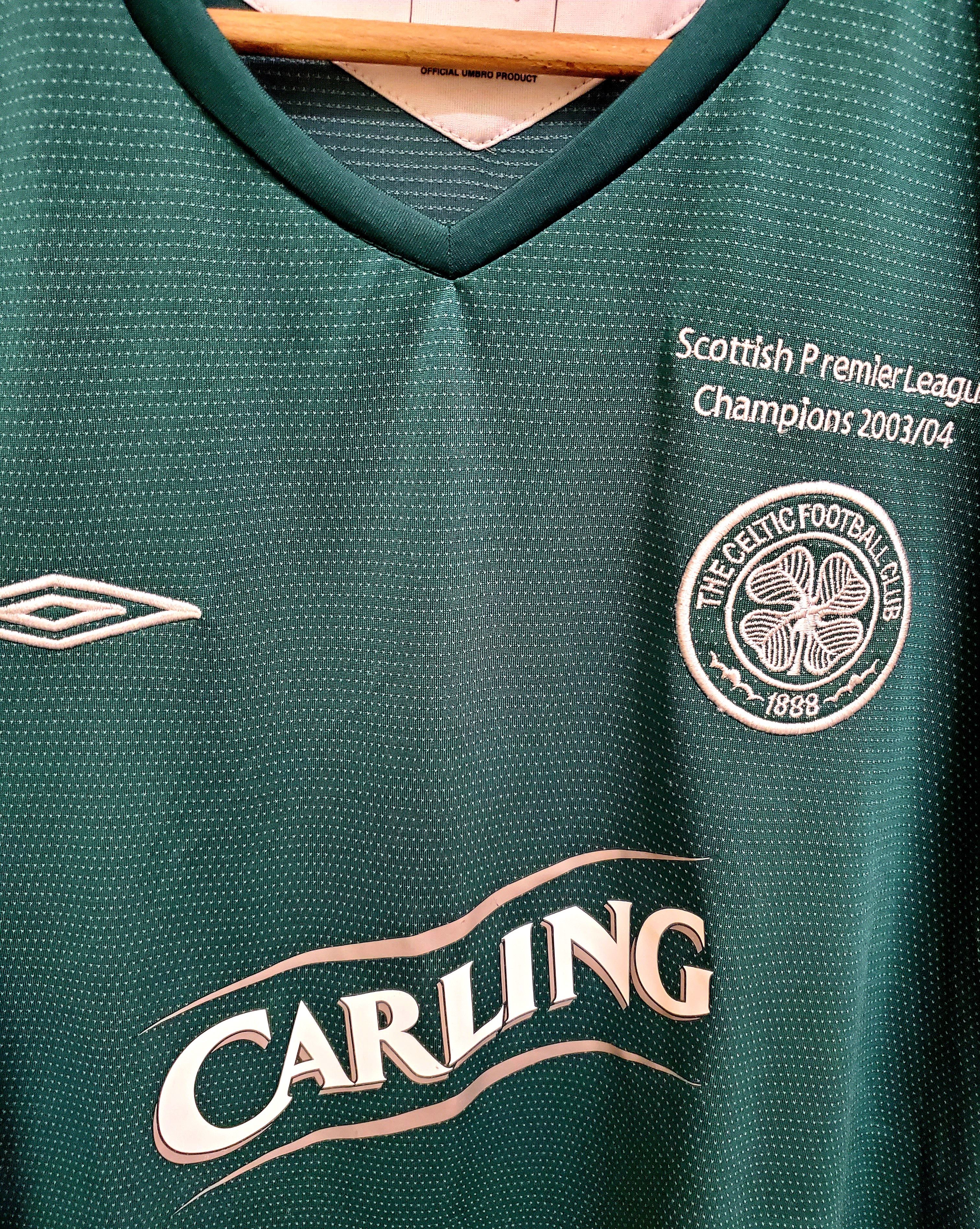 Umbro × Vintage Umbro Celtic 2004 2005 Away Champions #8 THOMPSON JERSEY Xl Size US XL / EU 56 / 4 - 2 Thumbnail