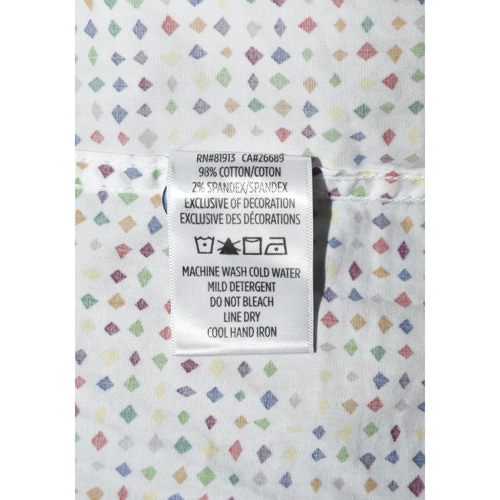 Robert Graham ROBERT GRAHAM Stuttgart Diamond Short Sleeve Shirt Size 2XL Size US XXL / EU 58 / 5 - 5 Thumbnail