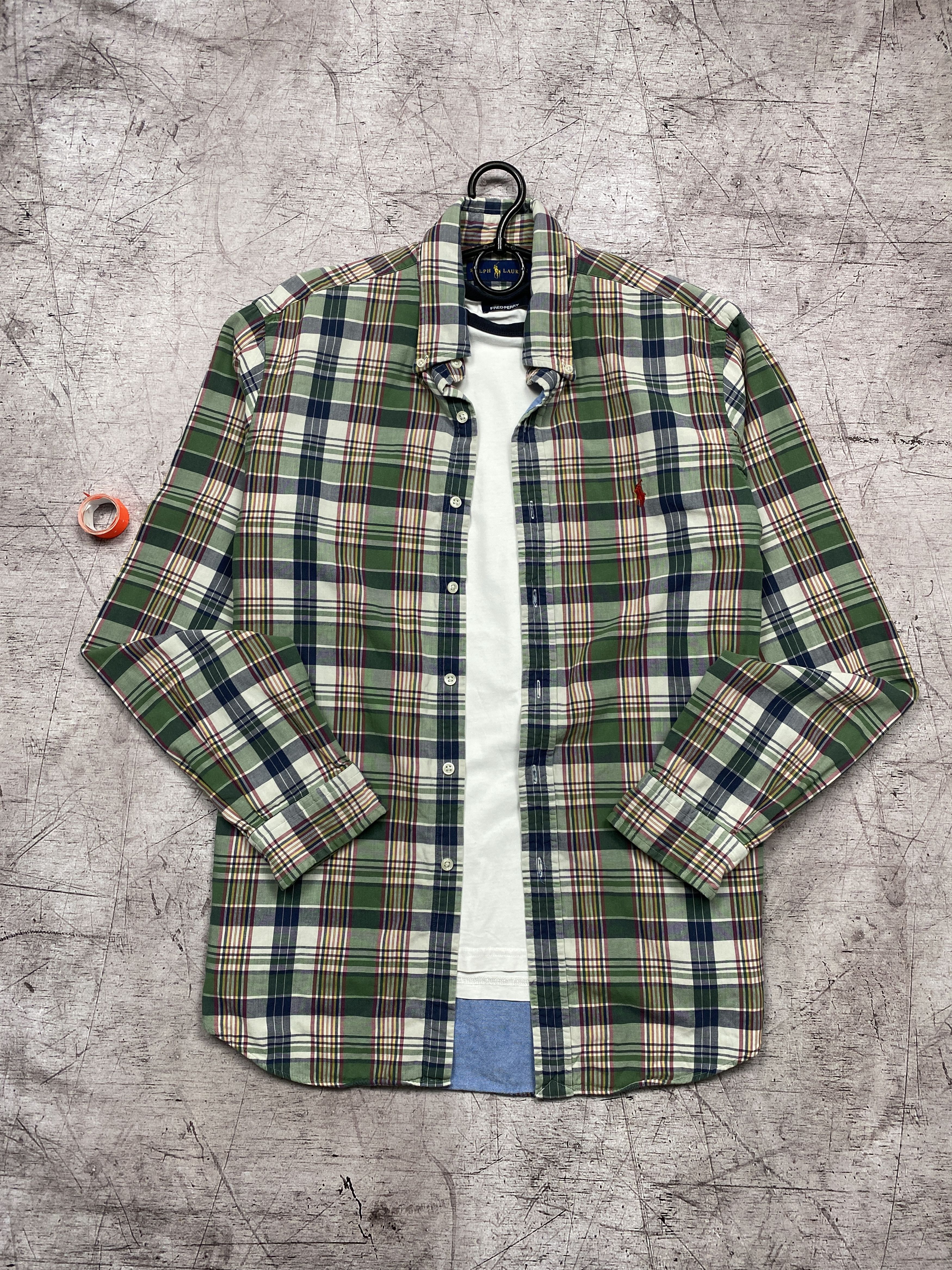 Flannel × Polo Ralph Lauren × Vintage Polo Ralph Lauren Vintage Mens Flannel Plaid Shirt Size US L / EU 52-54 / 3 - 1 Thumbnail