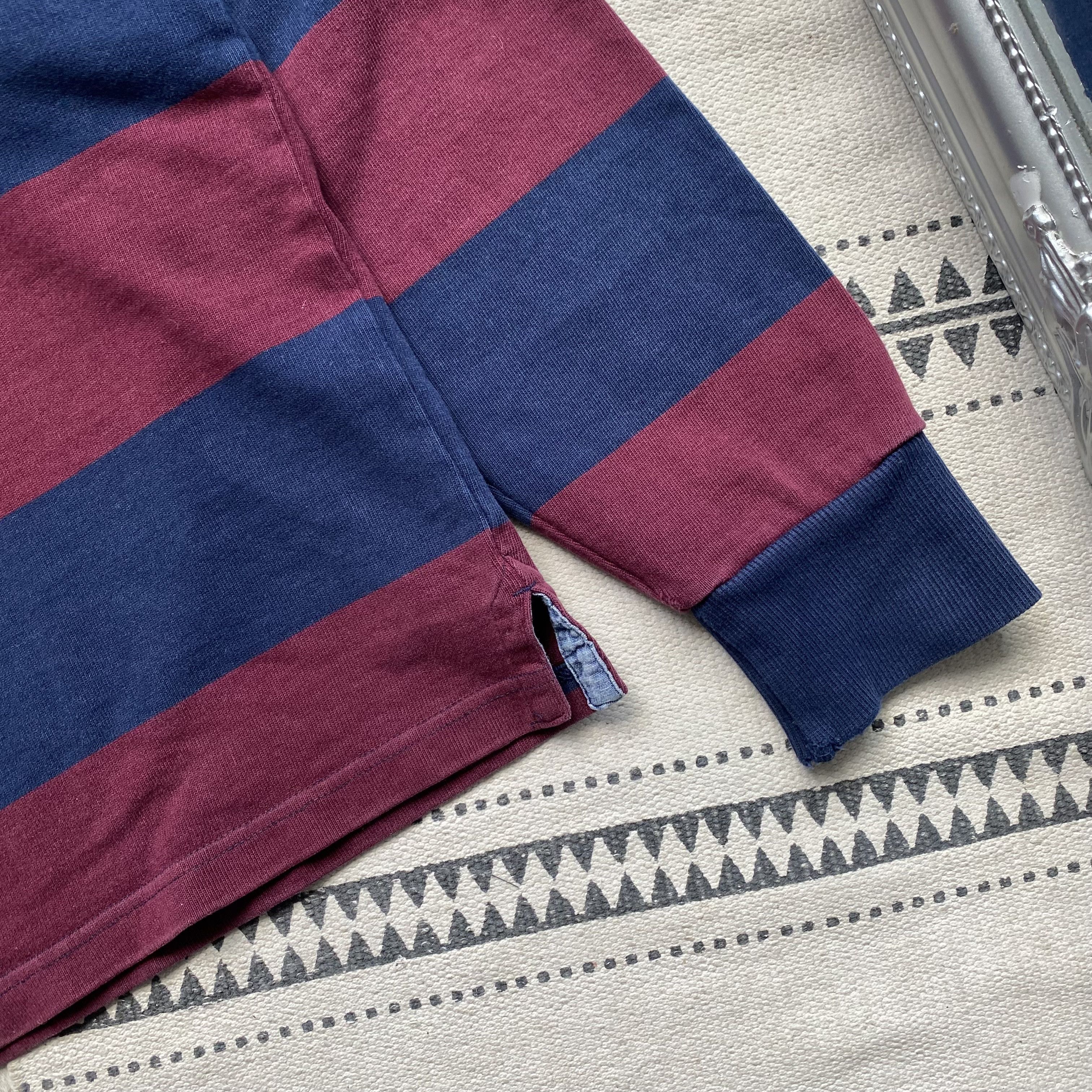 Gant Vintage Gant stripped rugby shirt Distressed Ralph Lauren Size US M / EU 48-50 / 2 - 5 Thumbnail