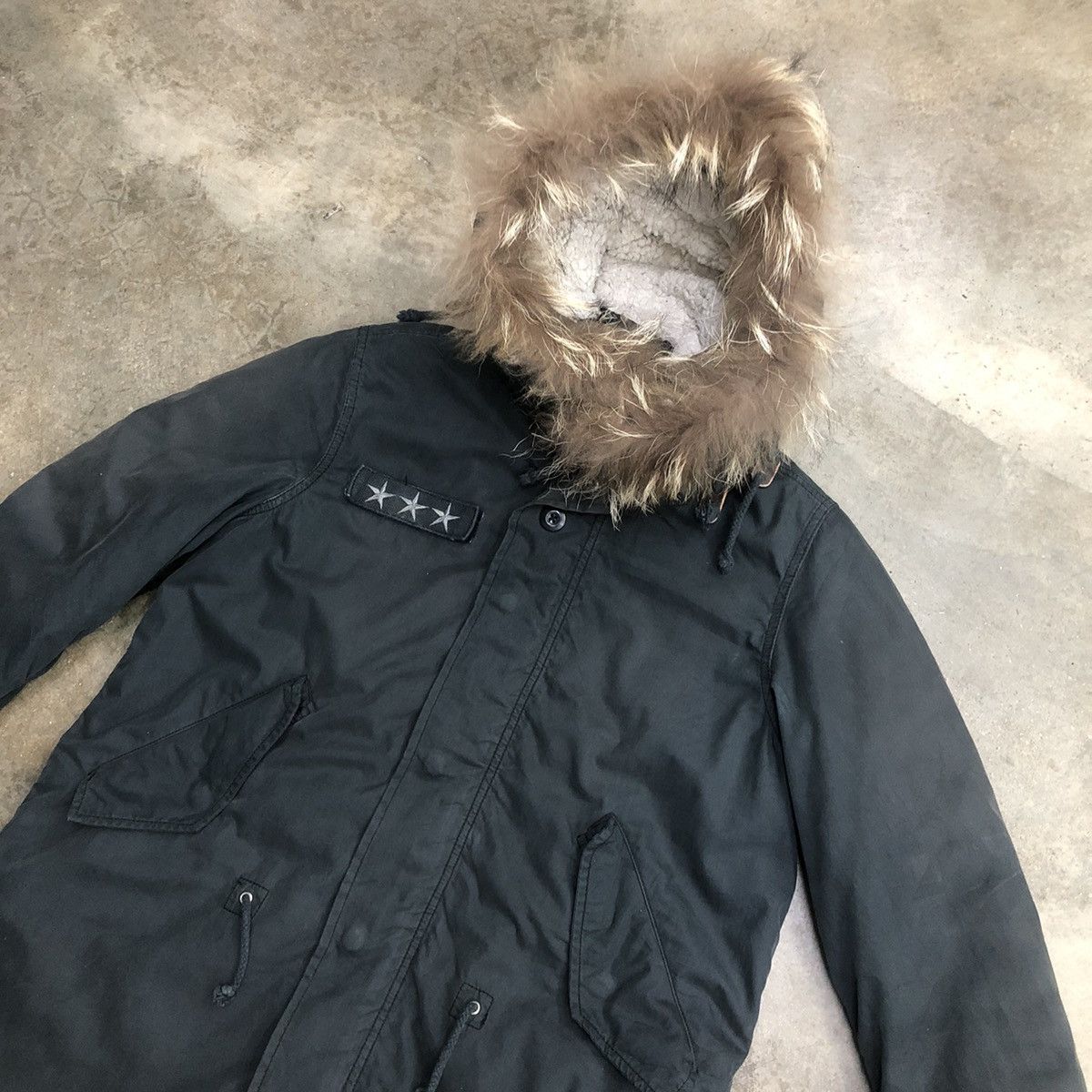 Avirex Avirex Sunfaded Hoodie Faux Fur Parka Fishtail Size US M / EU 48-50 / 2 - 4 Thumbnail