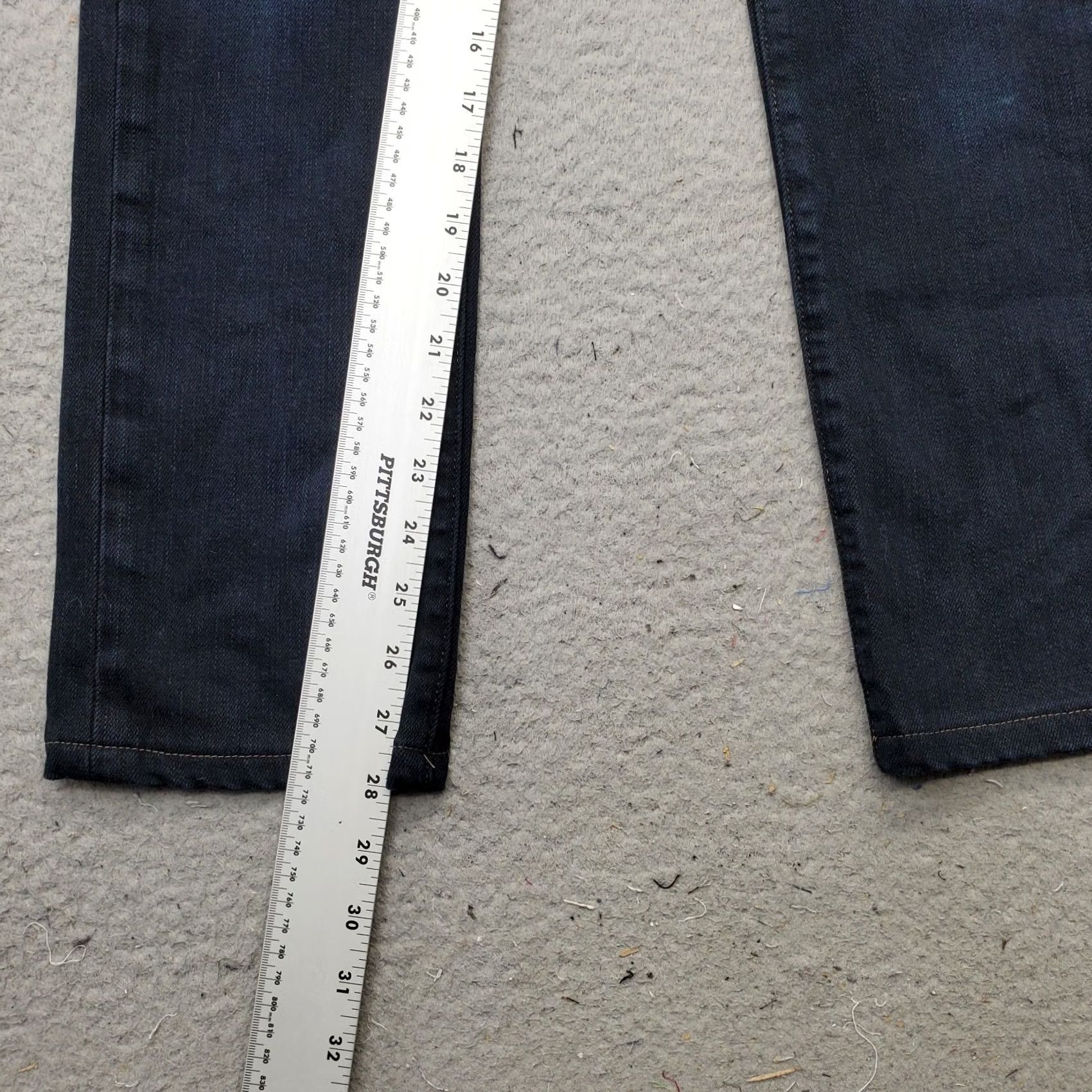 Paige Paige Jeans Womens 26 Blue Premium Denim Stretch Cotton Dark Wash Skinny Leg Shirt? Size 26" / US 2 / IT 38 - 4 Thumbnail