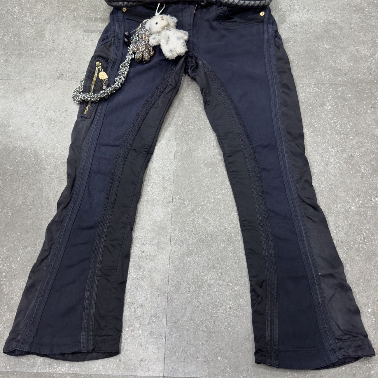 Roberto Cavalli Roberto Cavalli Two Toned Flared Trousers Size 30" / US 8 / IT 44 - 6 Thumbnail
