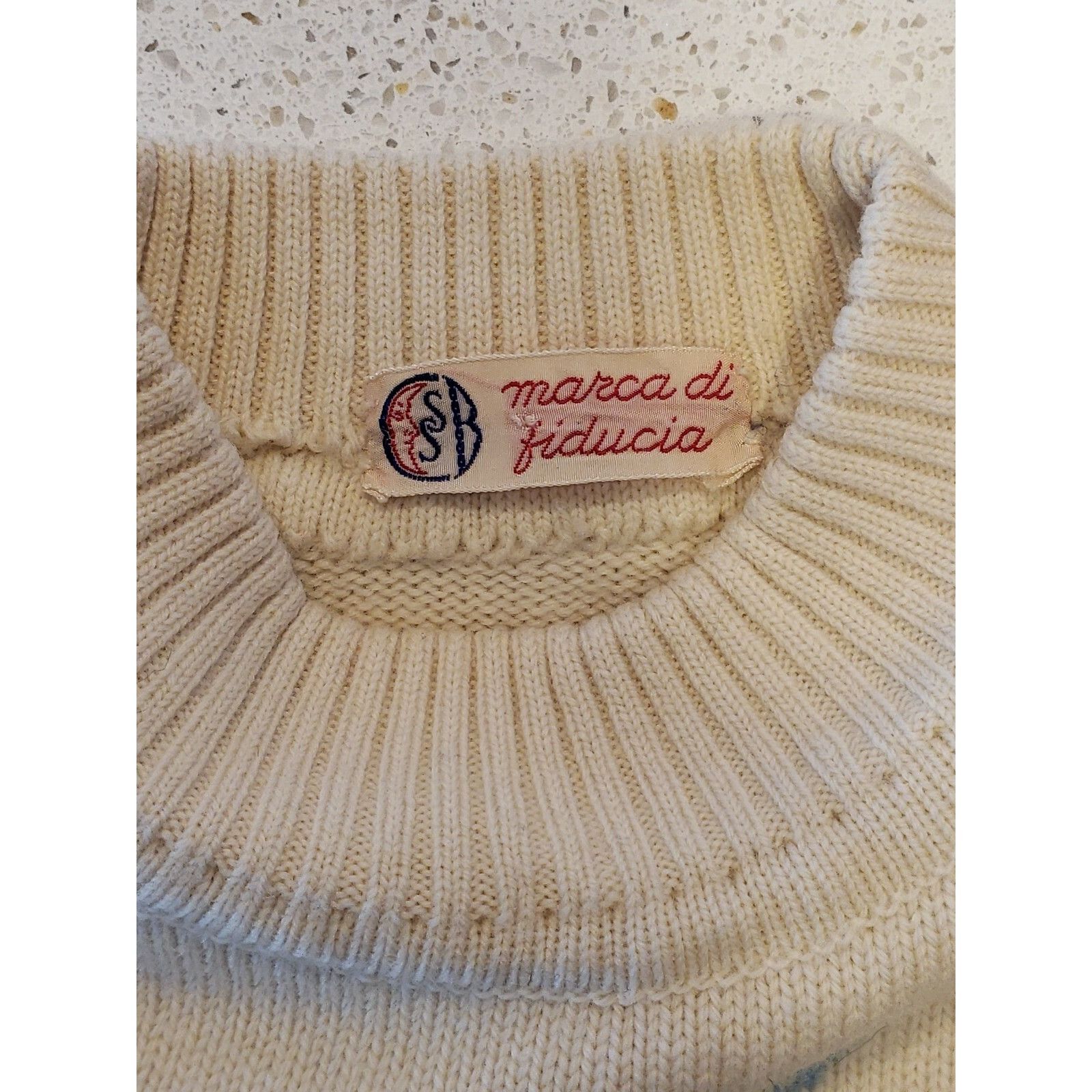 Other Vtg Ski Sweater Wool Cable Knit Pullover Italy Mens XS Ivory Size US XXS / EU 40 - 7 Thumbnail