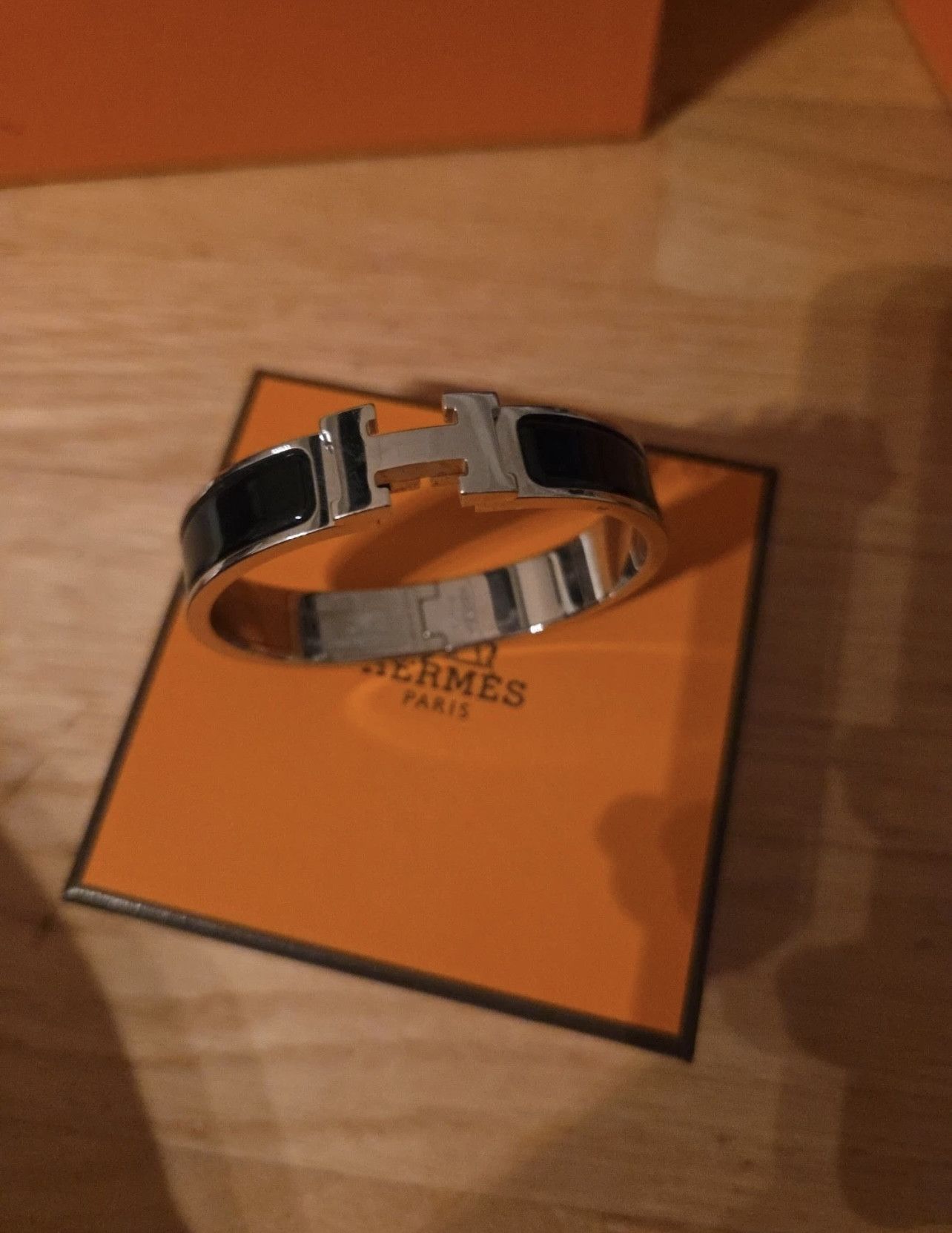 Hermes Hermes Clic H bracelet Black enamel Size ONE SIZE - 4 Thumbnail