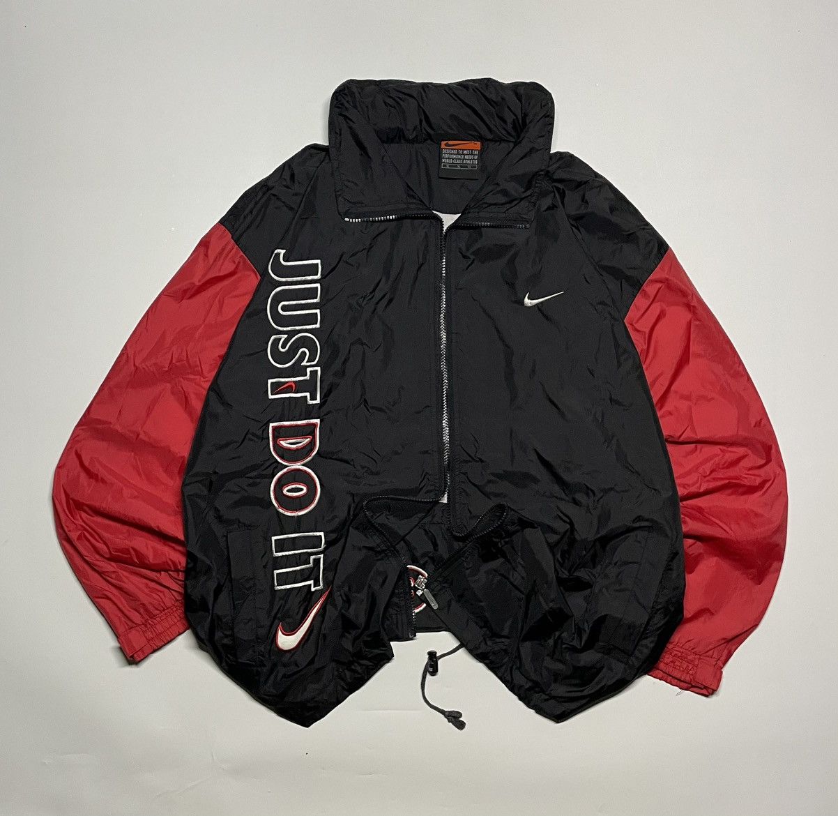 Nike × Vintage Nike Premier Just Do it Hidden hooded vintage jacket Size US L / EU 52-54 / 3 - 7 Thumbnail