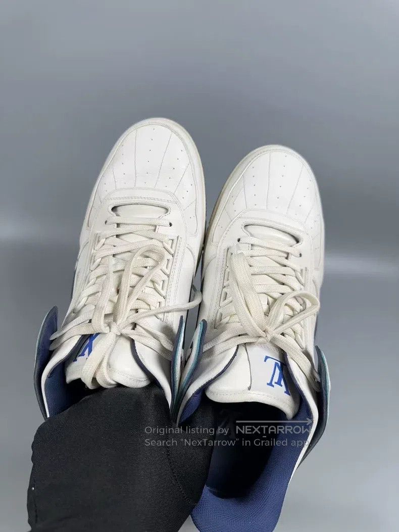 Louis Vuitton Louis Vuitton Trainer White and Blue Casual Shoes Size US 7 / EU 40 - 4 Thumbnail