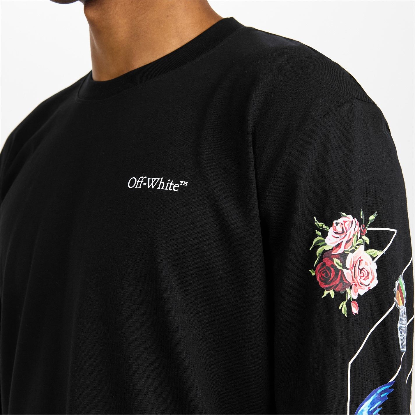Off-White o1g2r1mq0226 Diag Skate T Long Sleeve T-Shirt In Black Size US XXL / EU 58 / 5 - 5 Thumbnail